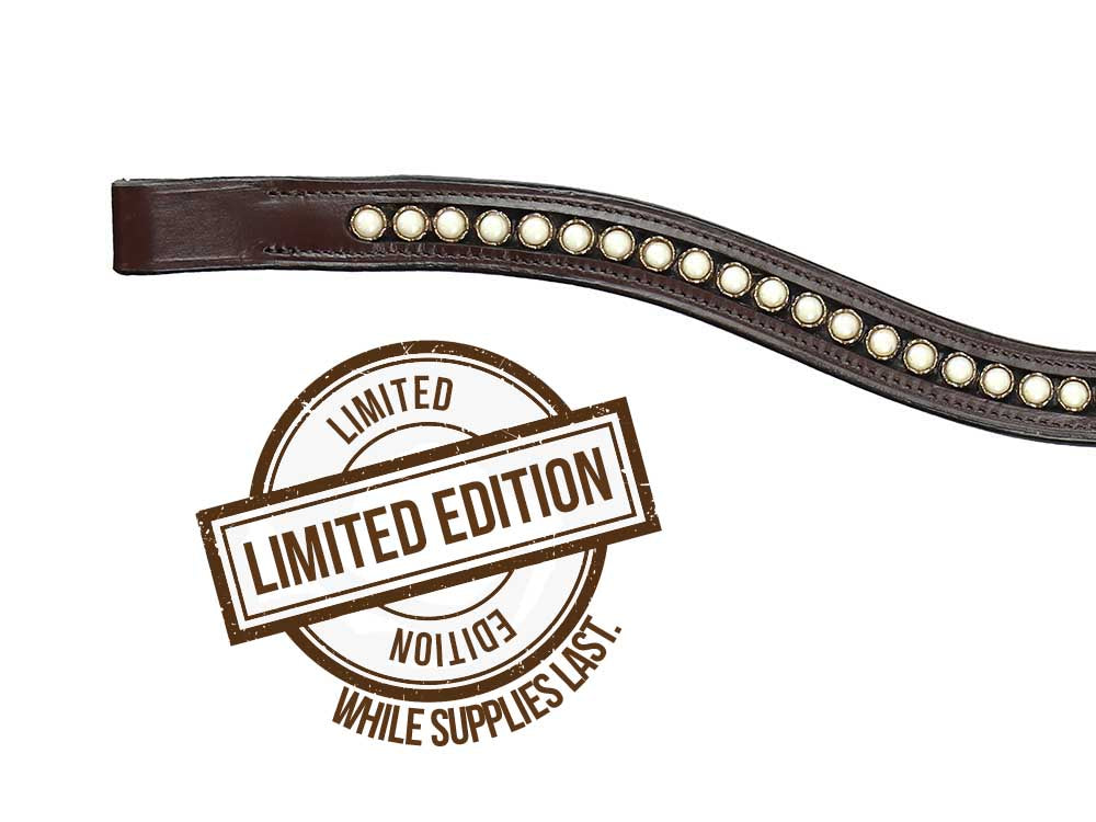 Gold Pearl Browband