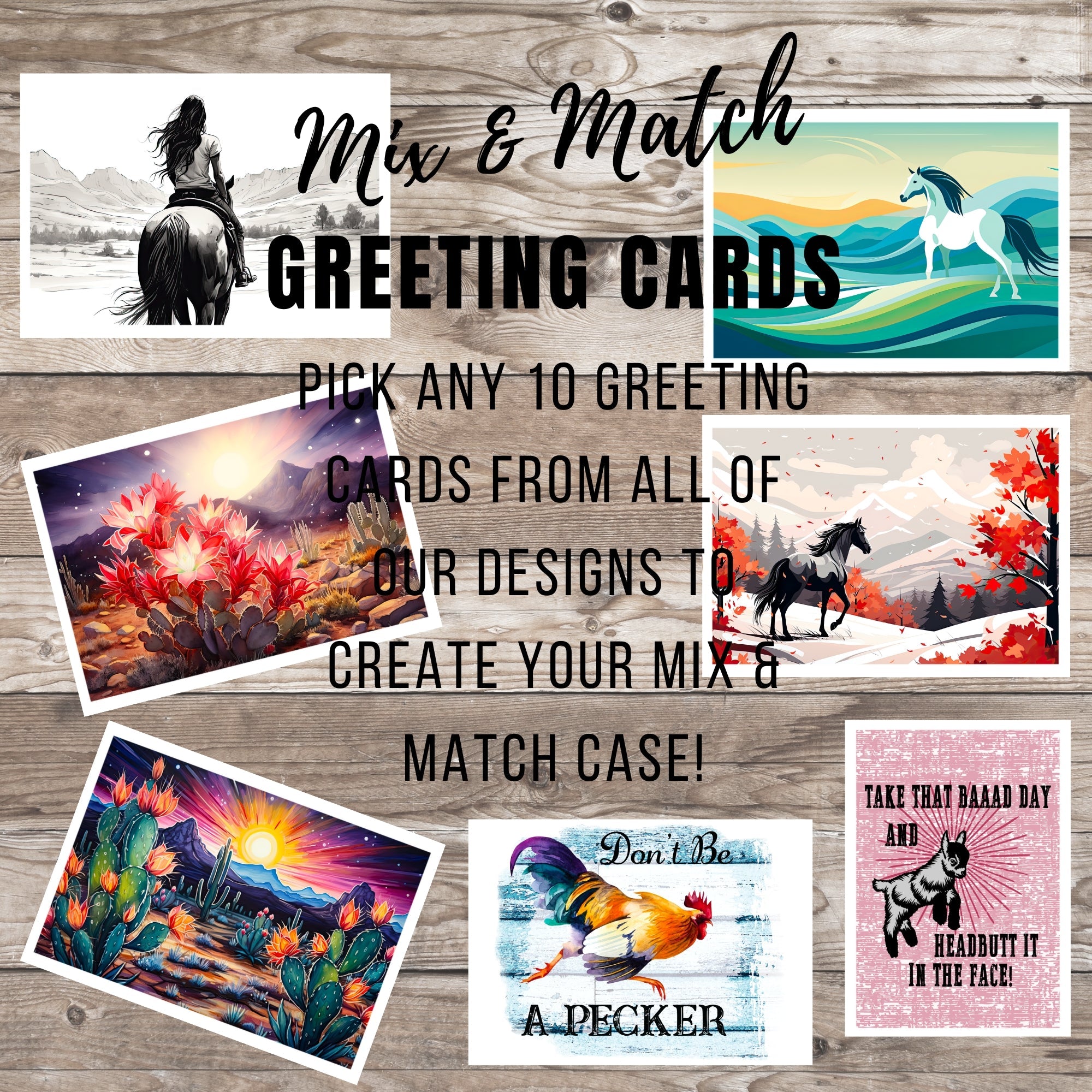 Mix and Match Greeting Cards Pack, Case