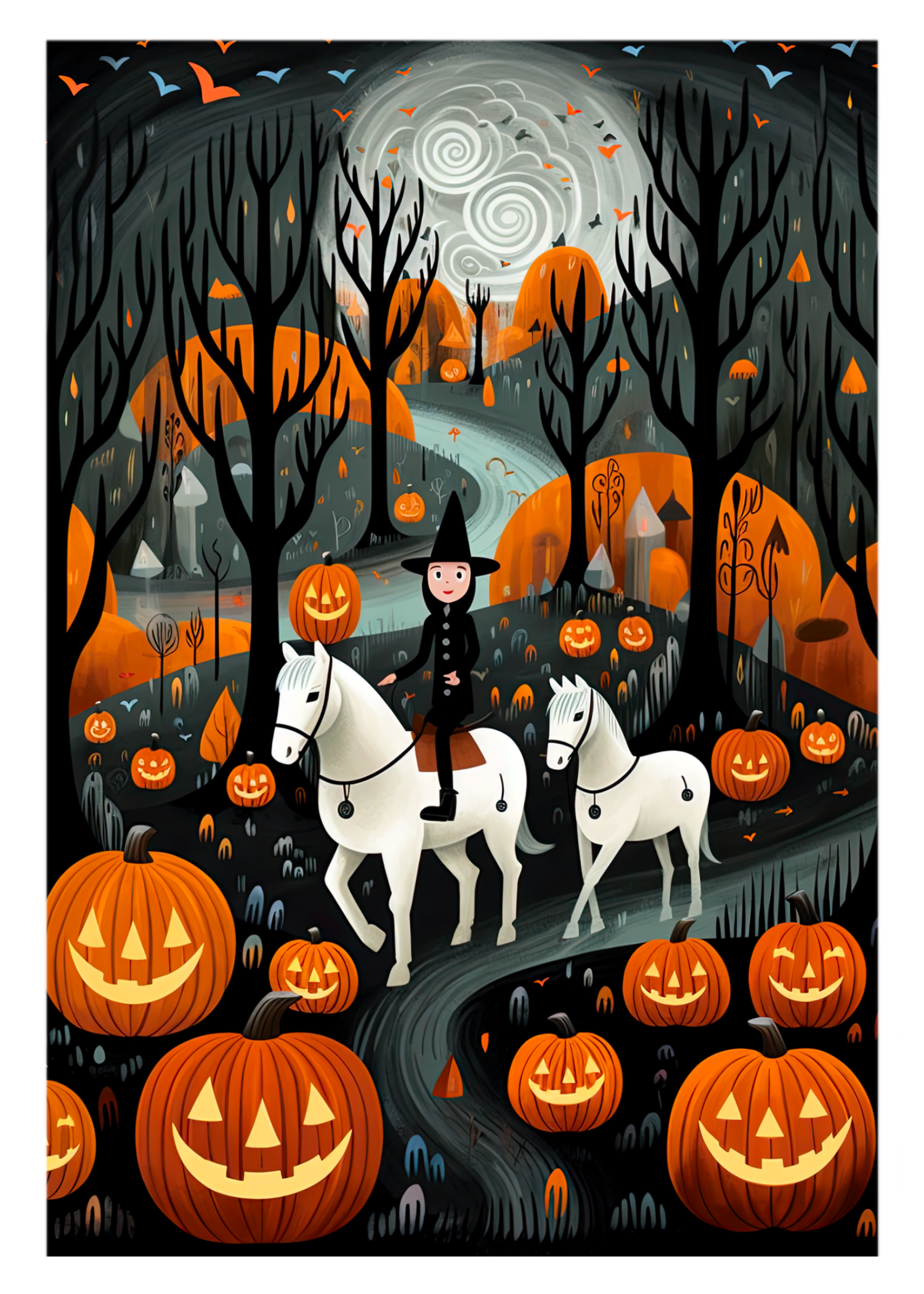 The Night Before Halloween Greeting Card
