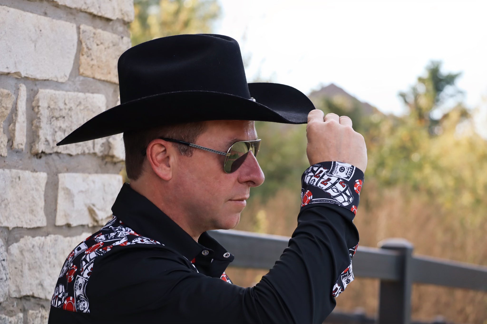 Risky Business Pearl Snap Men's Rodeo Shirt