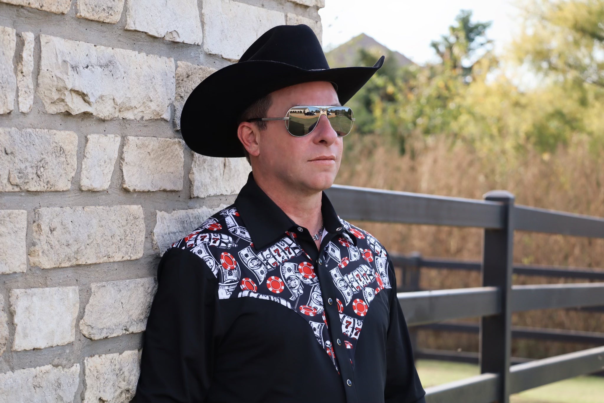 Risky Business Pearl Snap Men's Rodeo Shirt
