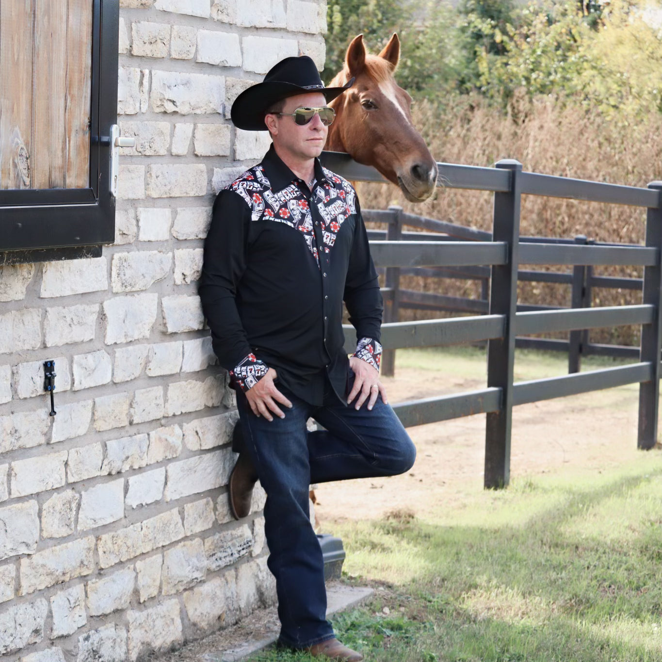 Risky Business Pearl Snap Men's Rodeo Shirt