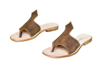 Luciana Brown Flip Flop Sandals