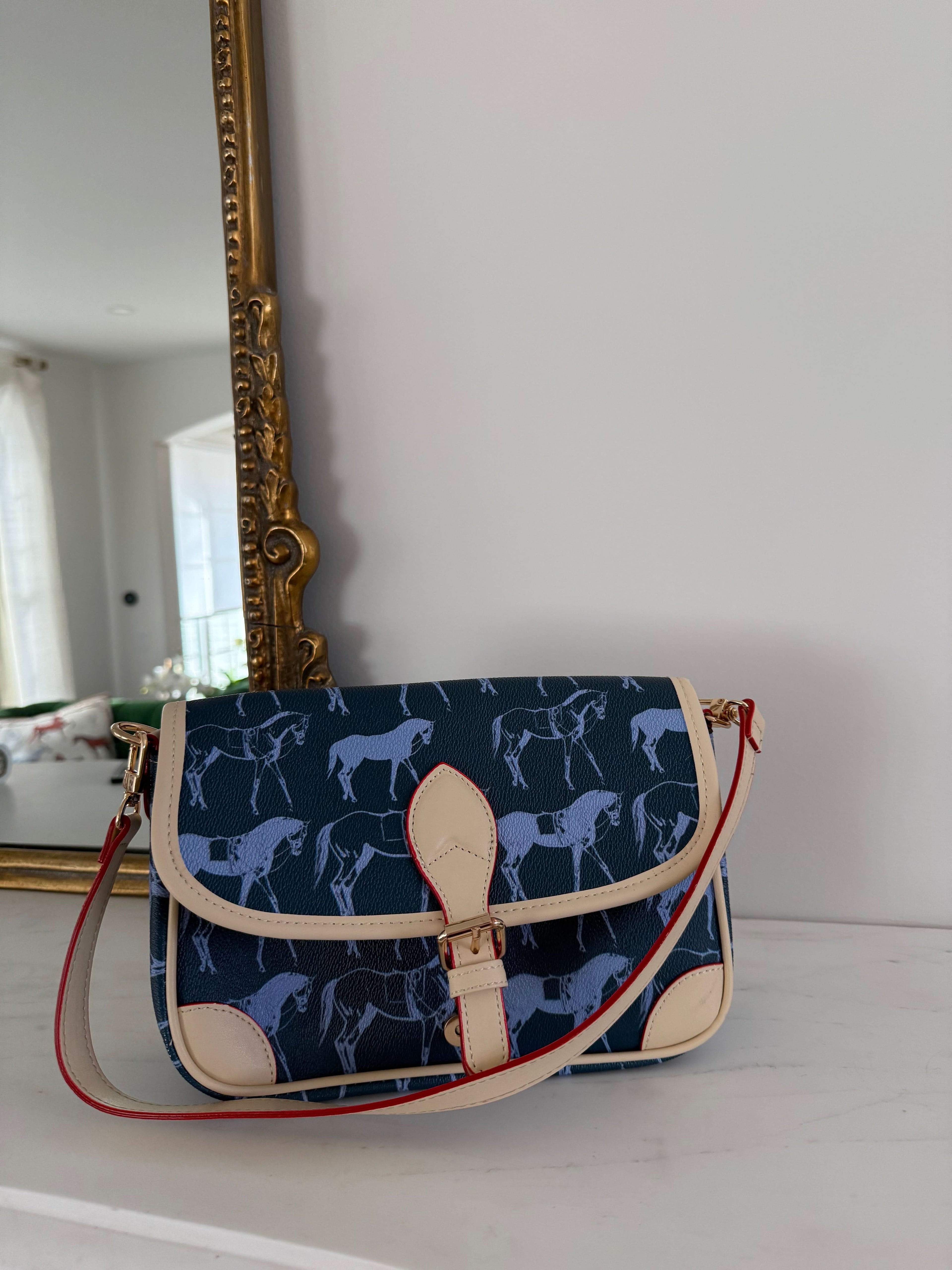 Blue Horses Handbag