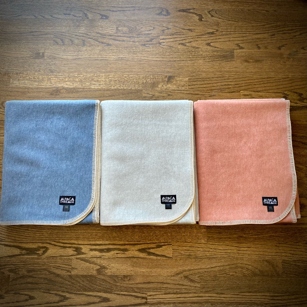 Alpaca Camp Throw - Solids