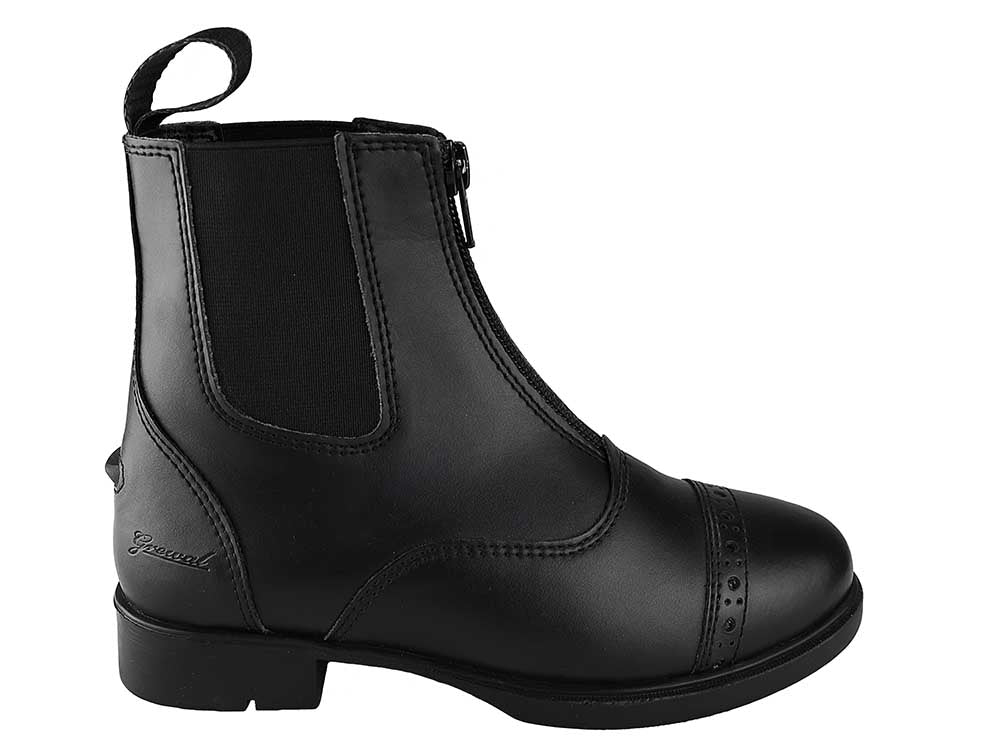 Kids' Zip Up Synthetic Paddock Boots