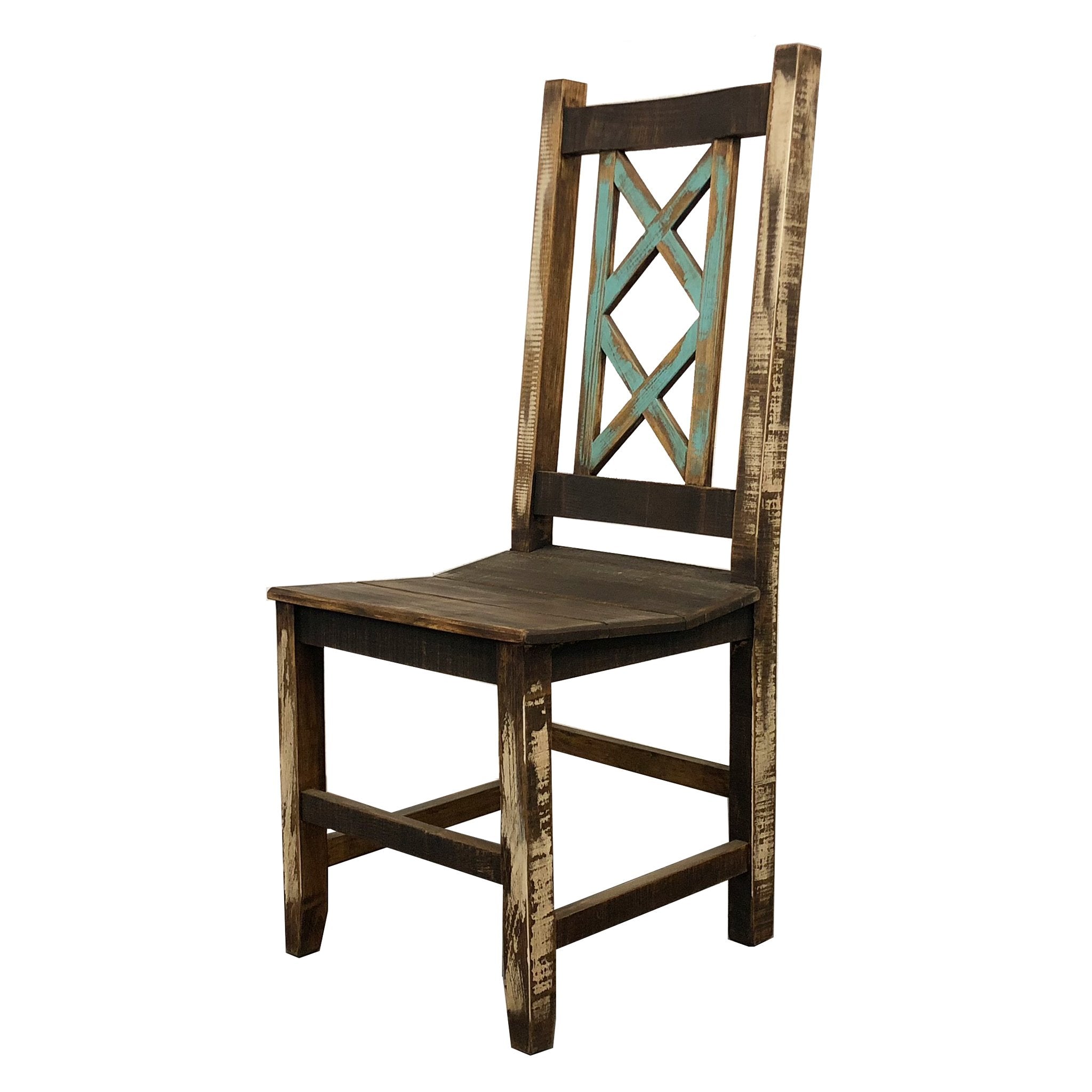 Cabana 5' Rustic Dining Table and 4 Cabana Rustic Chair