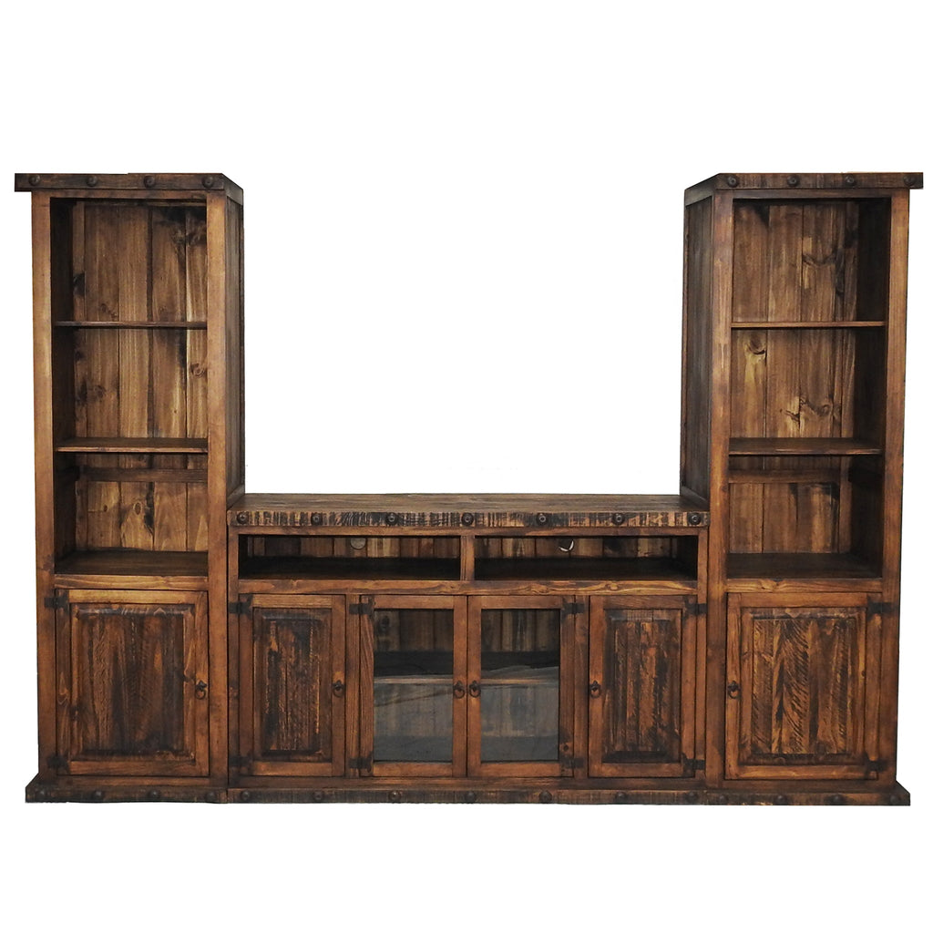 Oasis Rustic Entertainment Center 3 Pcs