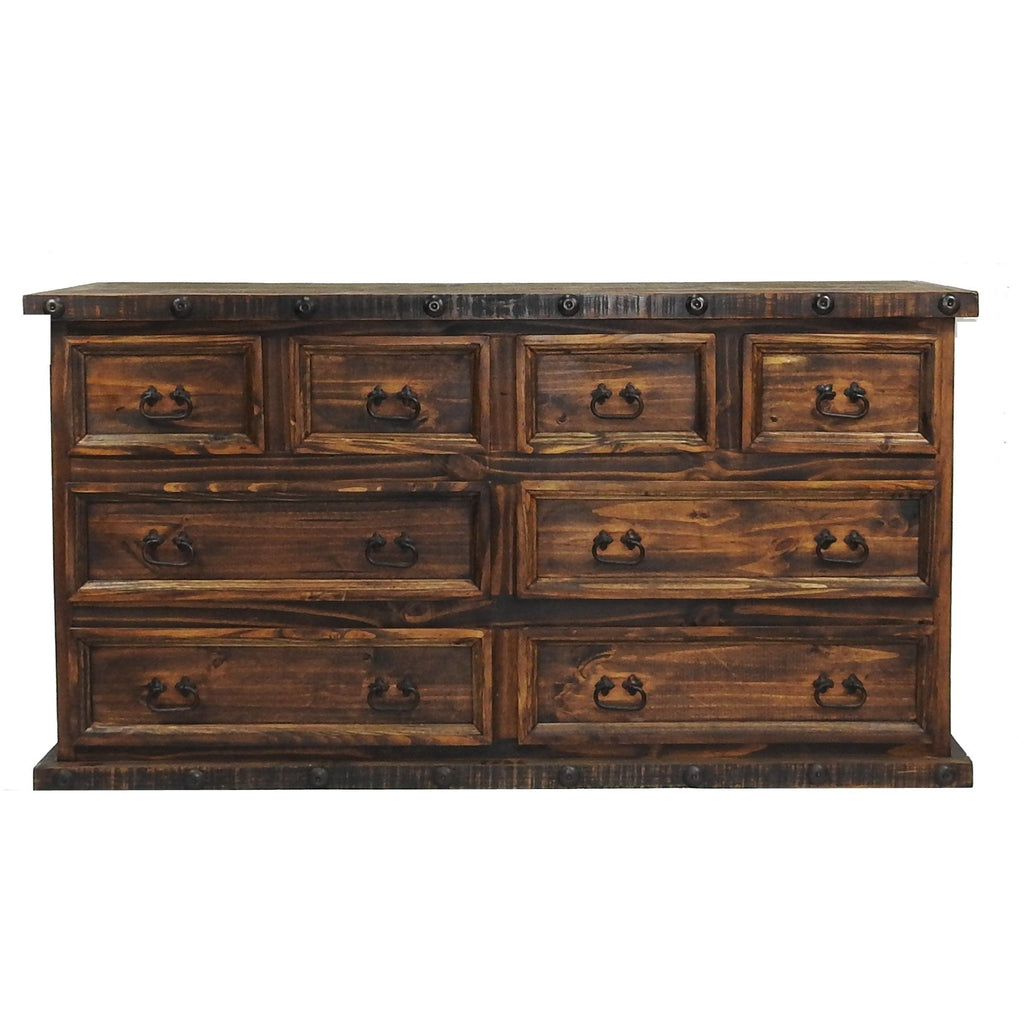 Oasis 8 Drawers Rustic Dresser