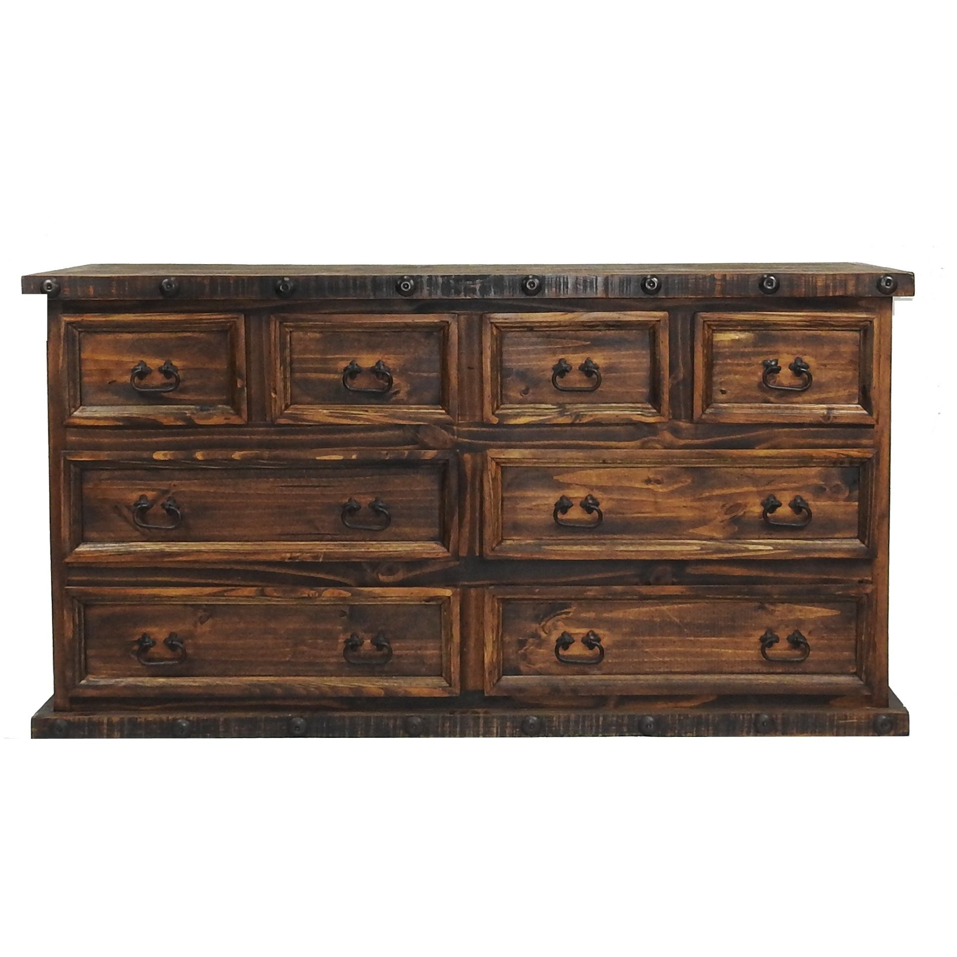 Oasis 8 Drawers Rustic Dresser