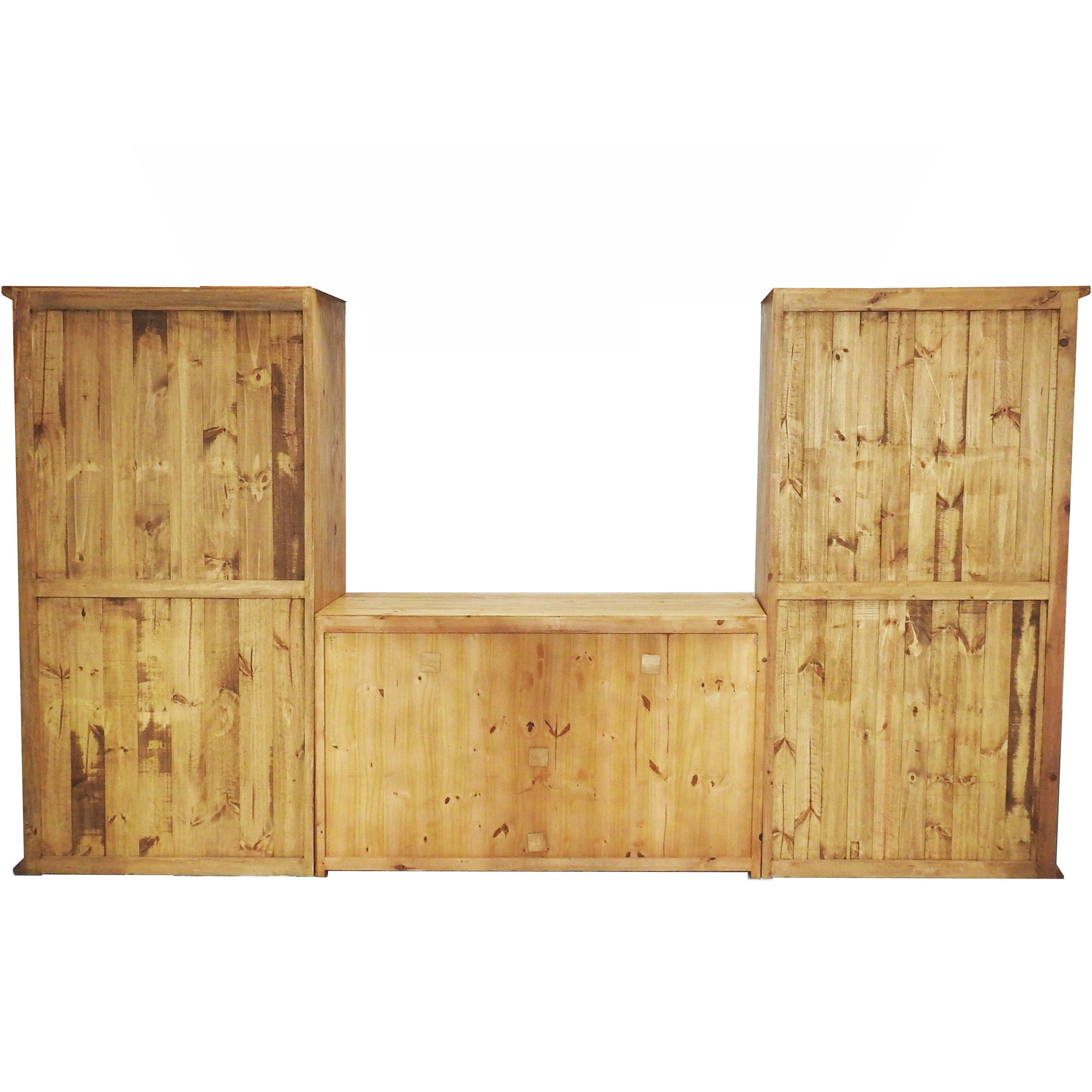 Santa Cruz Rustic Entertainment Center 3 Pcs