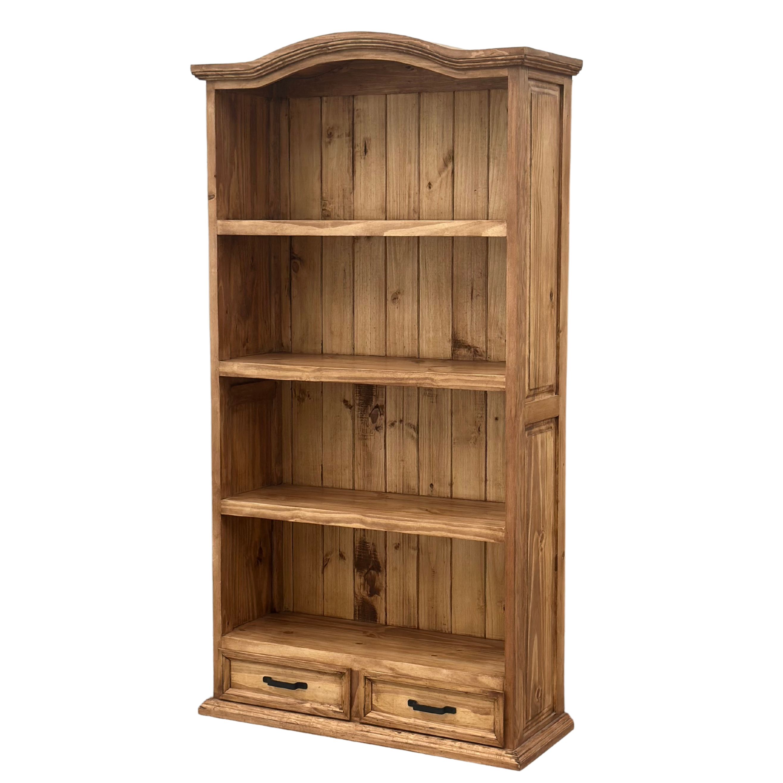 Traditional Small Rustic Bookcase