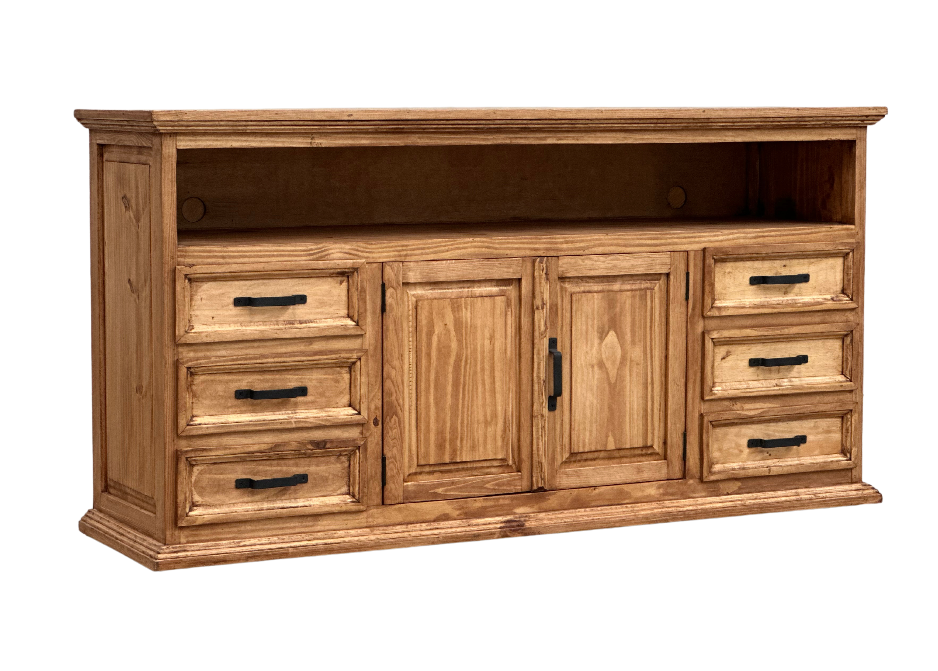 Traditional Rustic TV Stand 70"