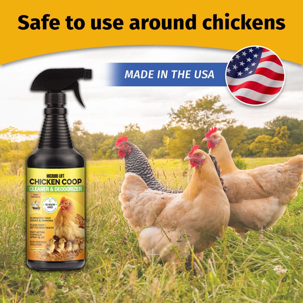 Chicken Cleaner Microbe-Lift Chicken Coop Cleaner & Deodorizer - 32 oz – Crutcher's Western