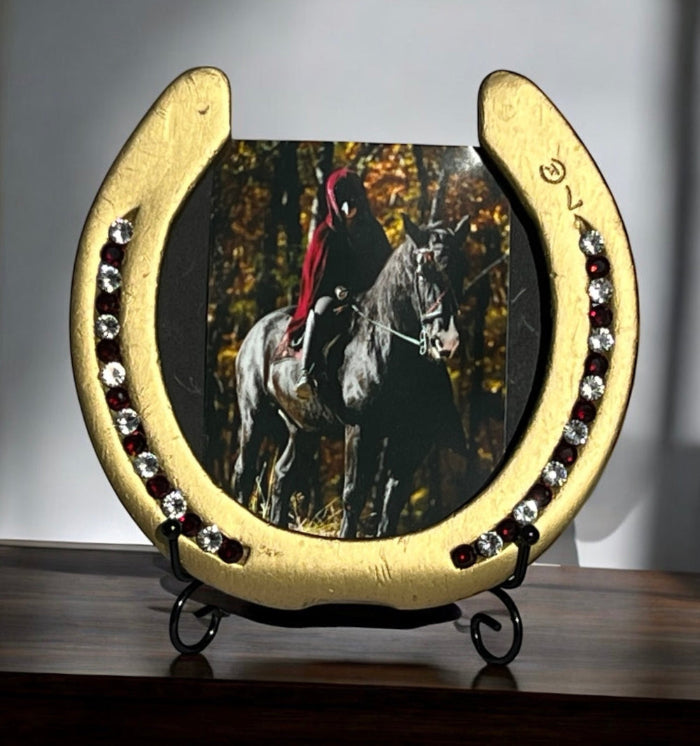 Bejeweled Horseshoe Photo Frames