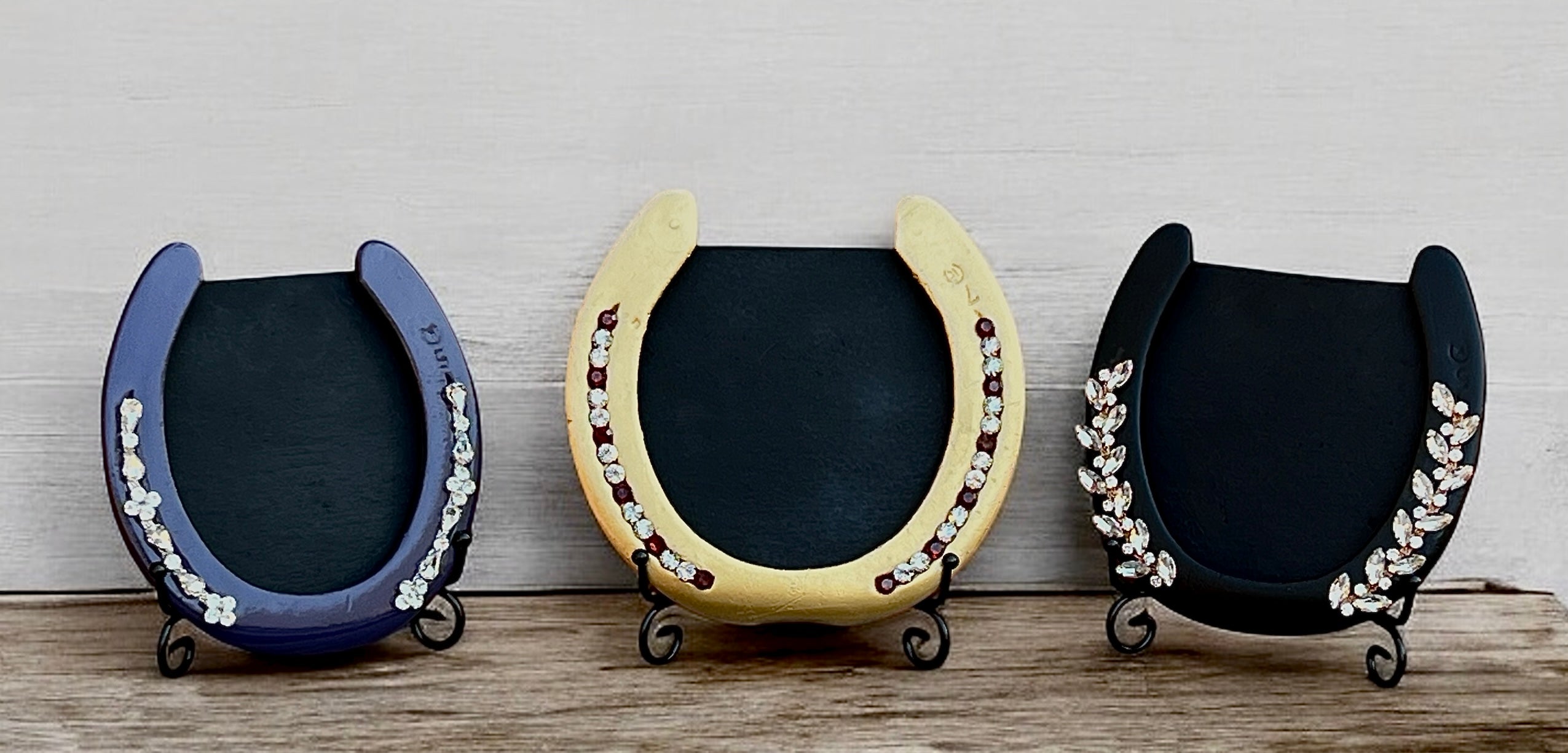 Bejeweled Horseshoe Photo Frames