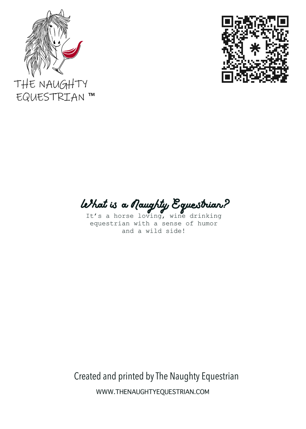 Fall Season Rider Greeting Card