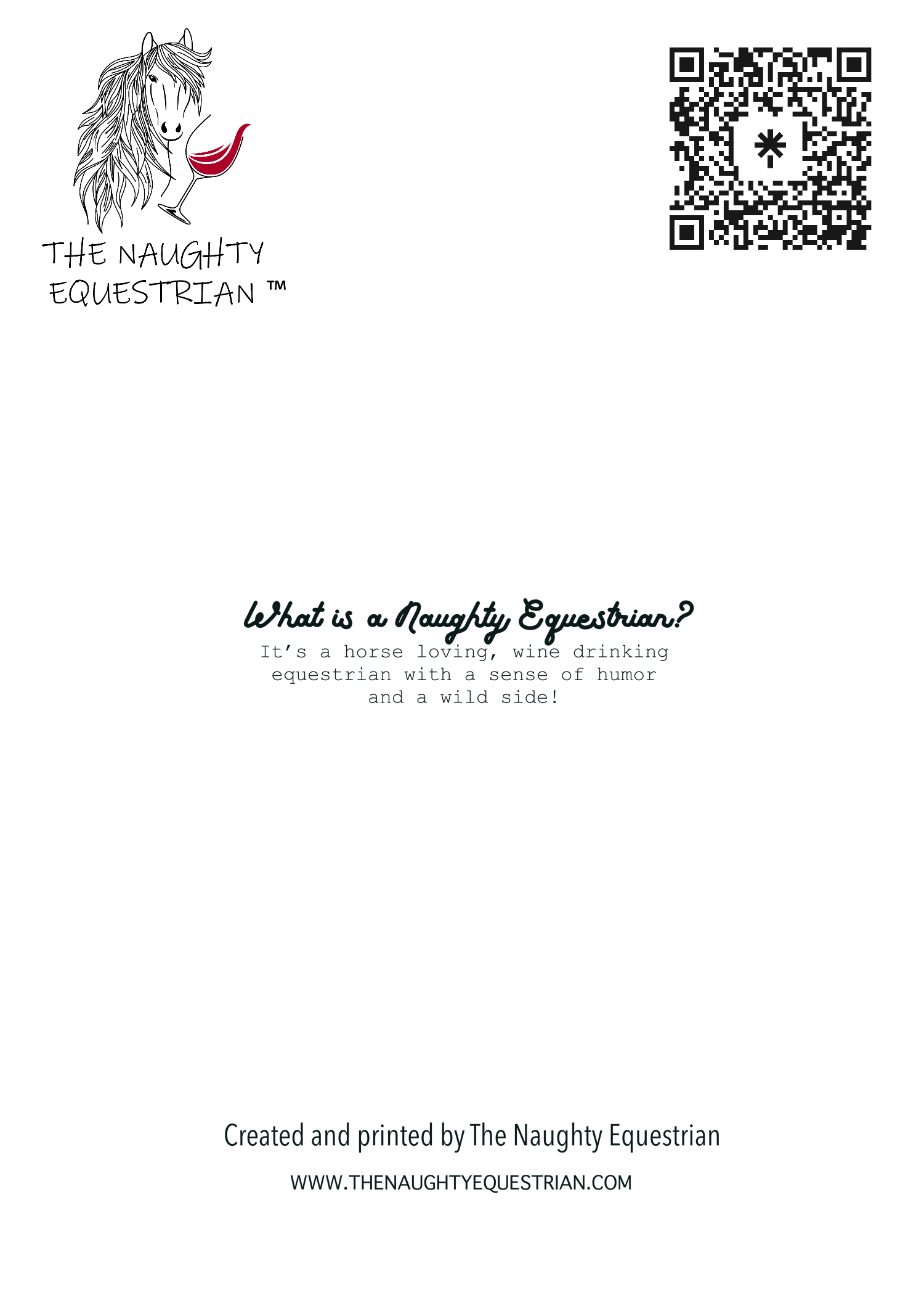 Fall Season Rider Greeting Card