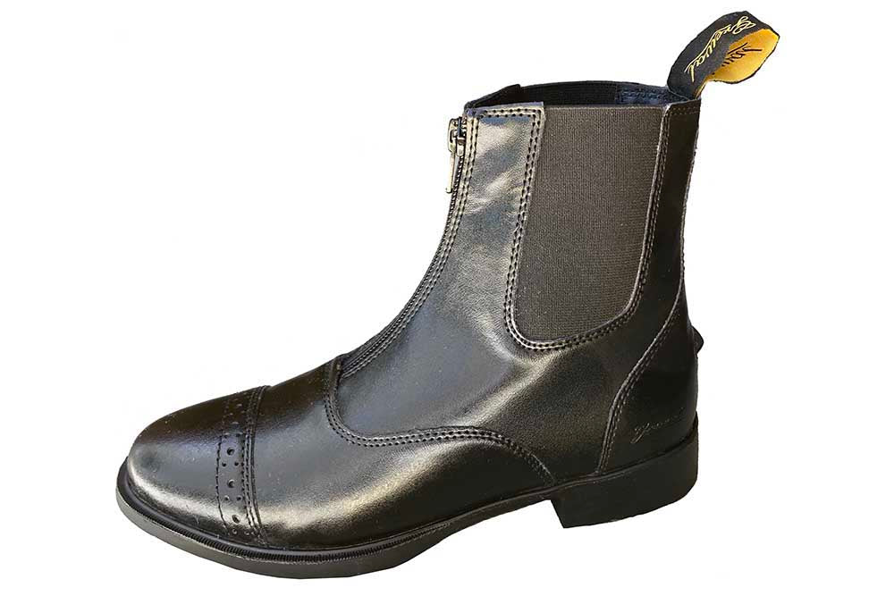 Zip-Up Synthetic Leather Women's Paddock Boots