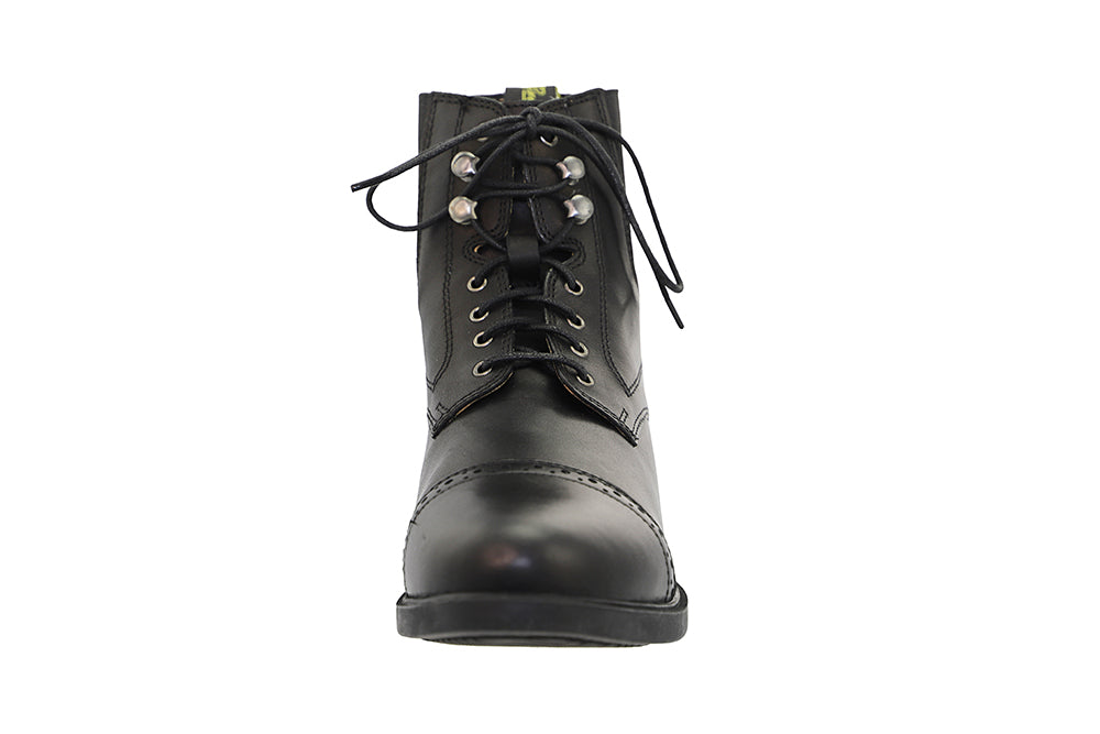 Lace-Up Synthetic Leather Women's Paddock Boots