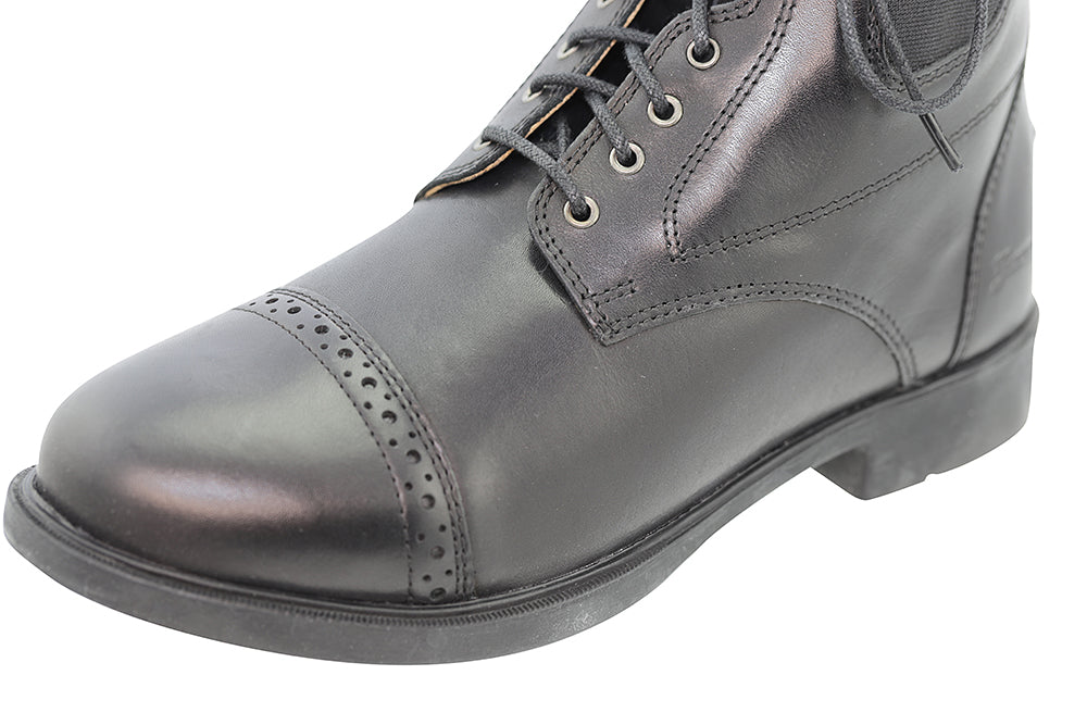 Lace-Up Synthetic Leather Women's Paddock Boots