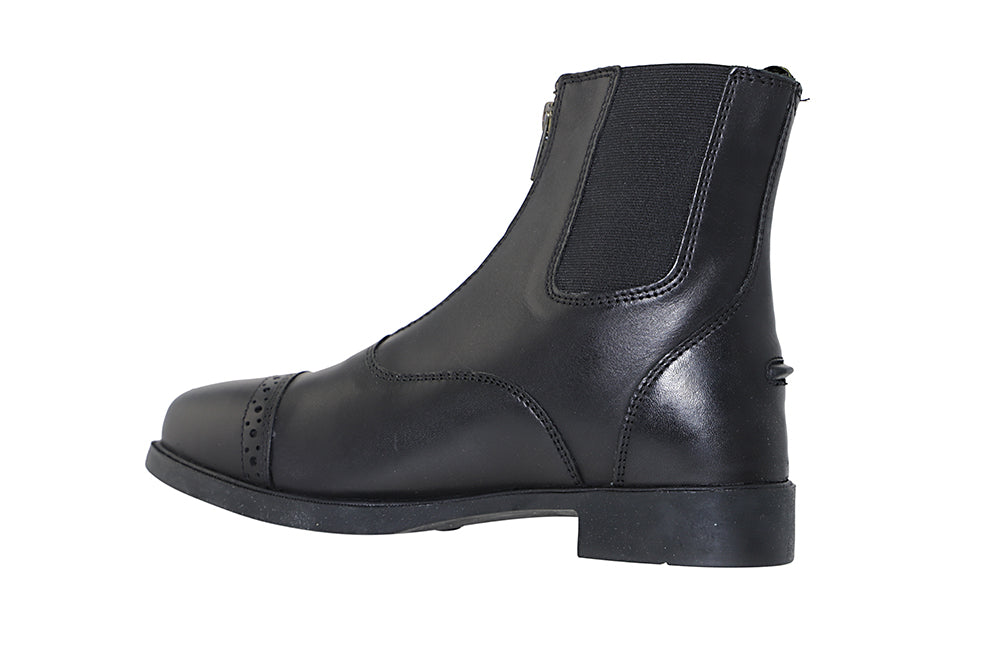 Zip-Up Synthetic Leather Women's Paddock Boots