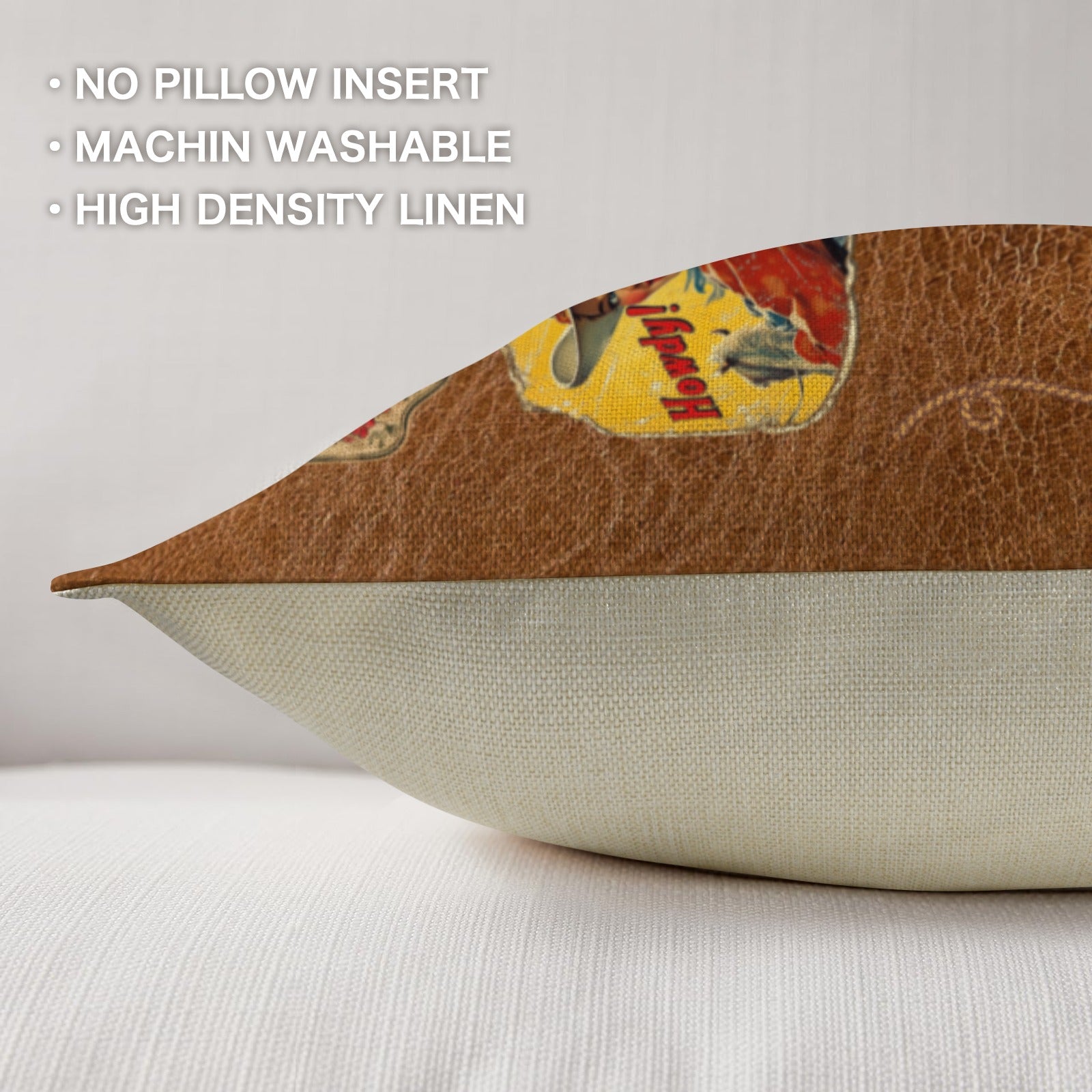 Vintage Cowgirl Collage Square Pillow Case 18x18 Made in America