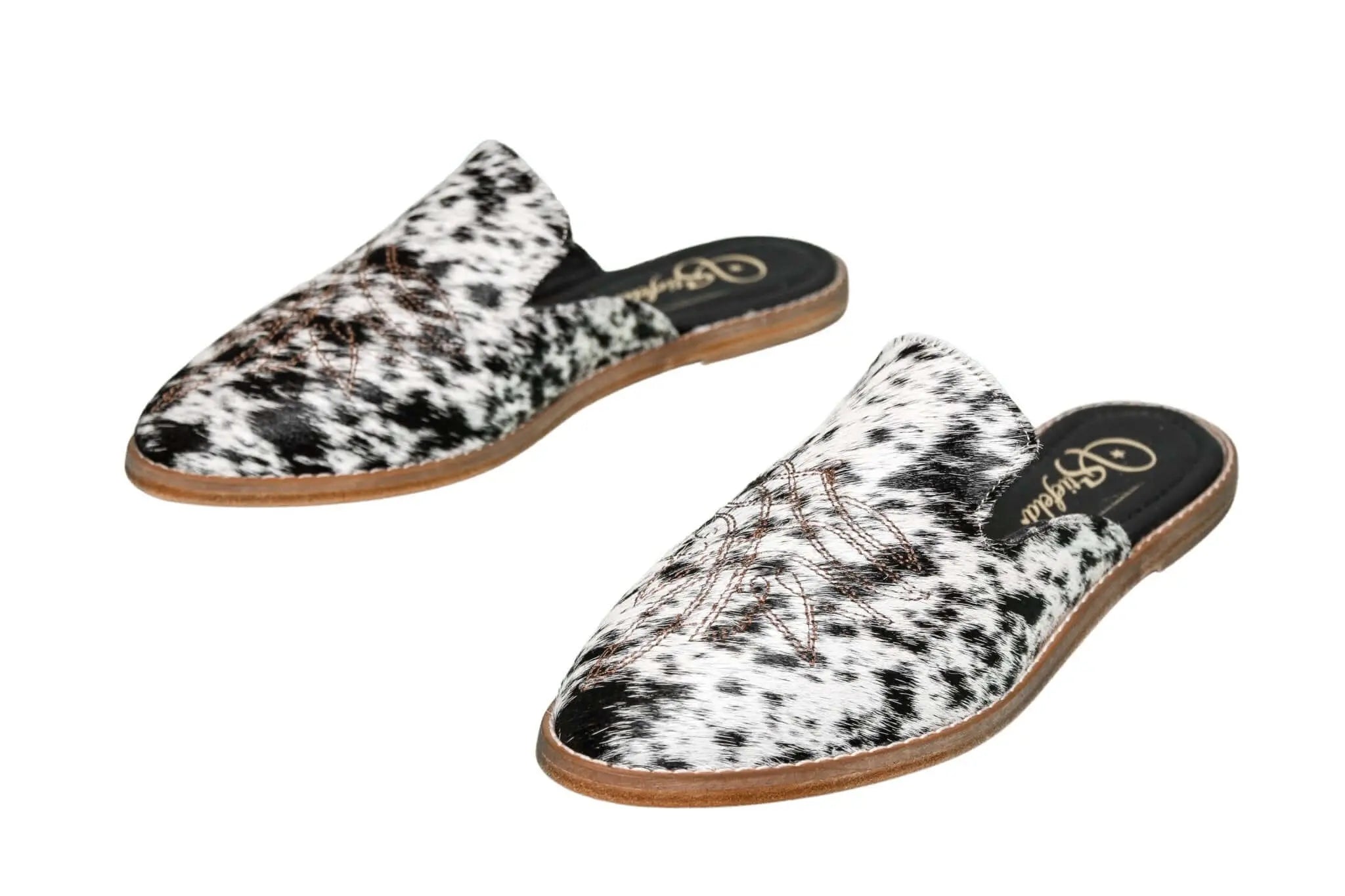 Abby Cowhide Mules – Size 11