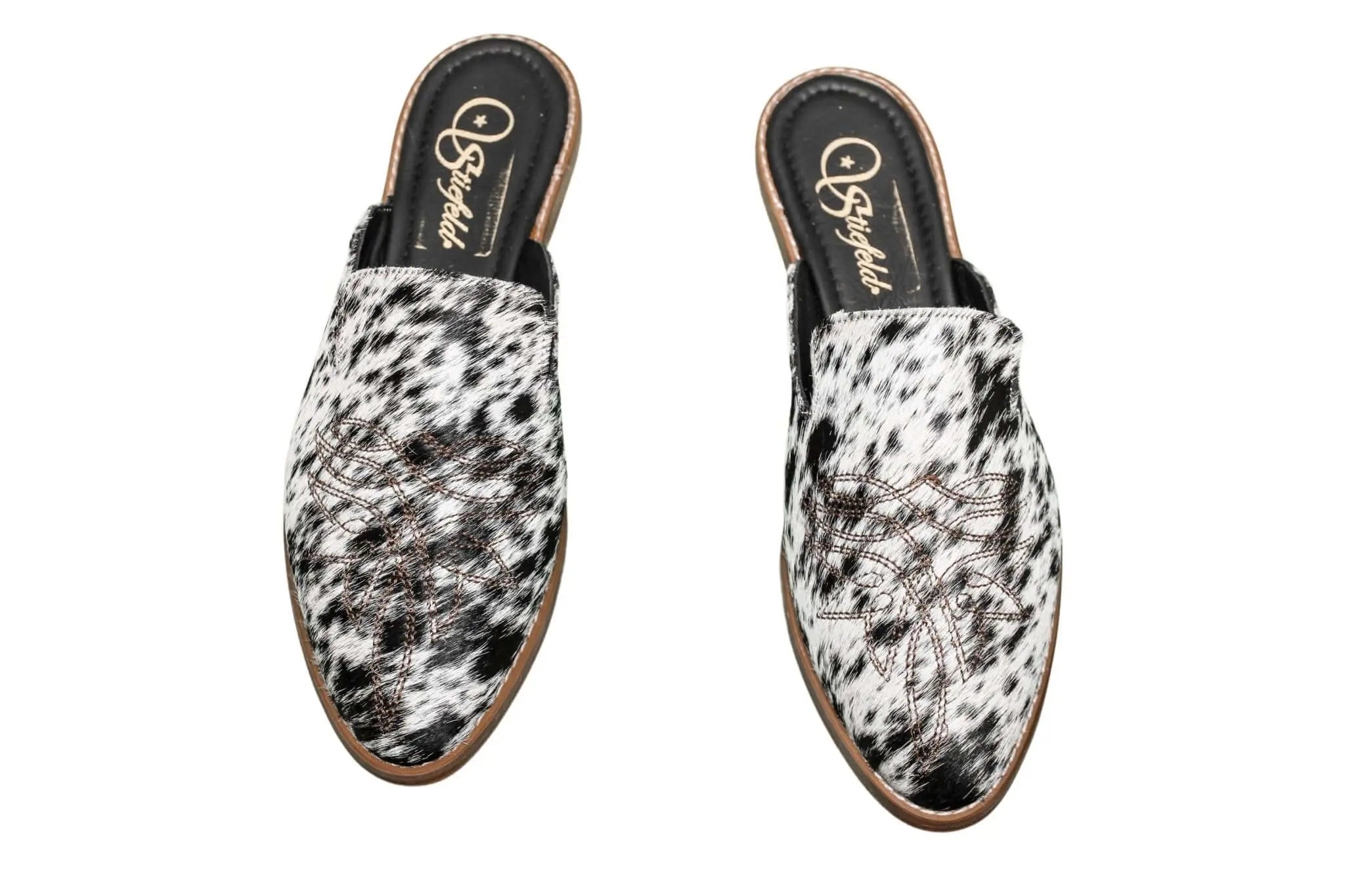 Abby Cowhide Mules – Size 11