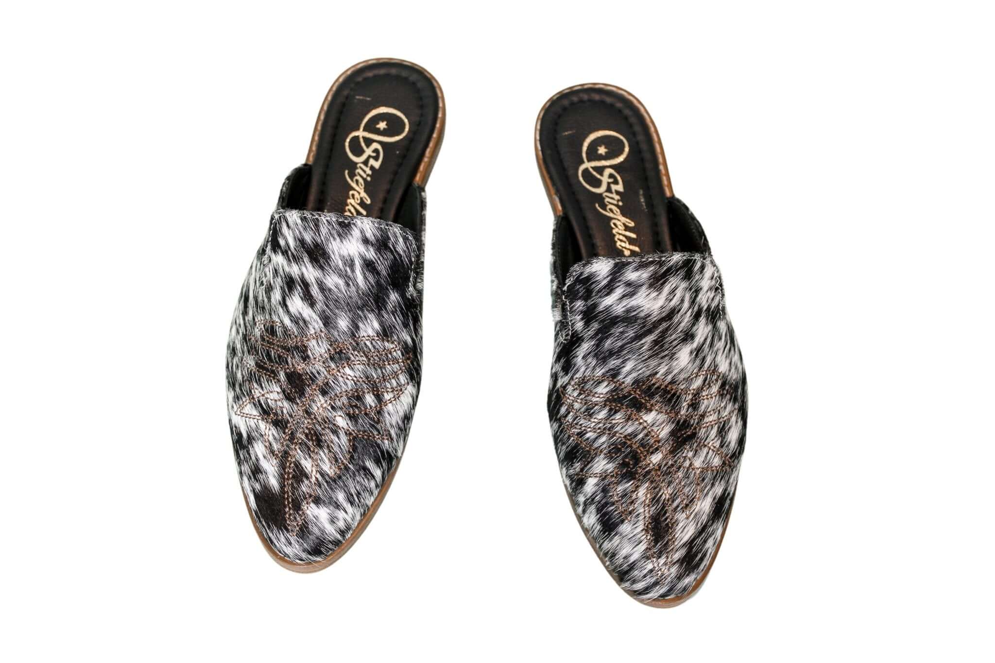 Abby Cowhide Mules – Size 7