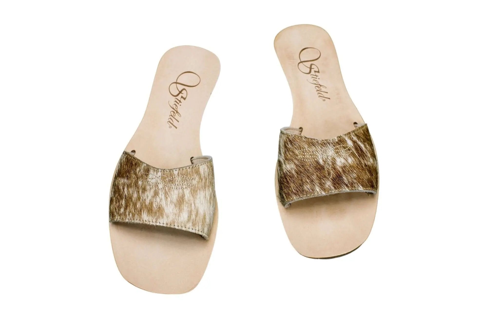 Agnes Cowhide Slide Sandals – Size 6