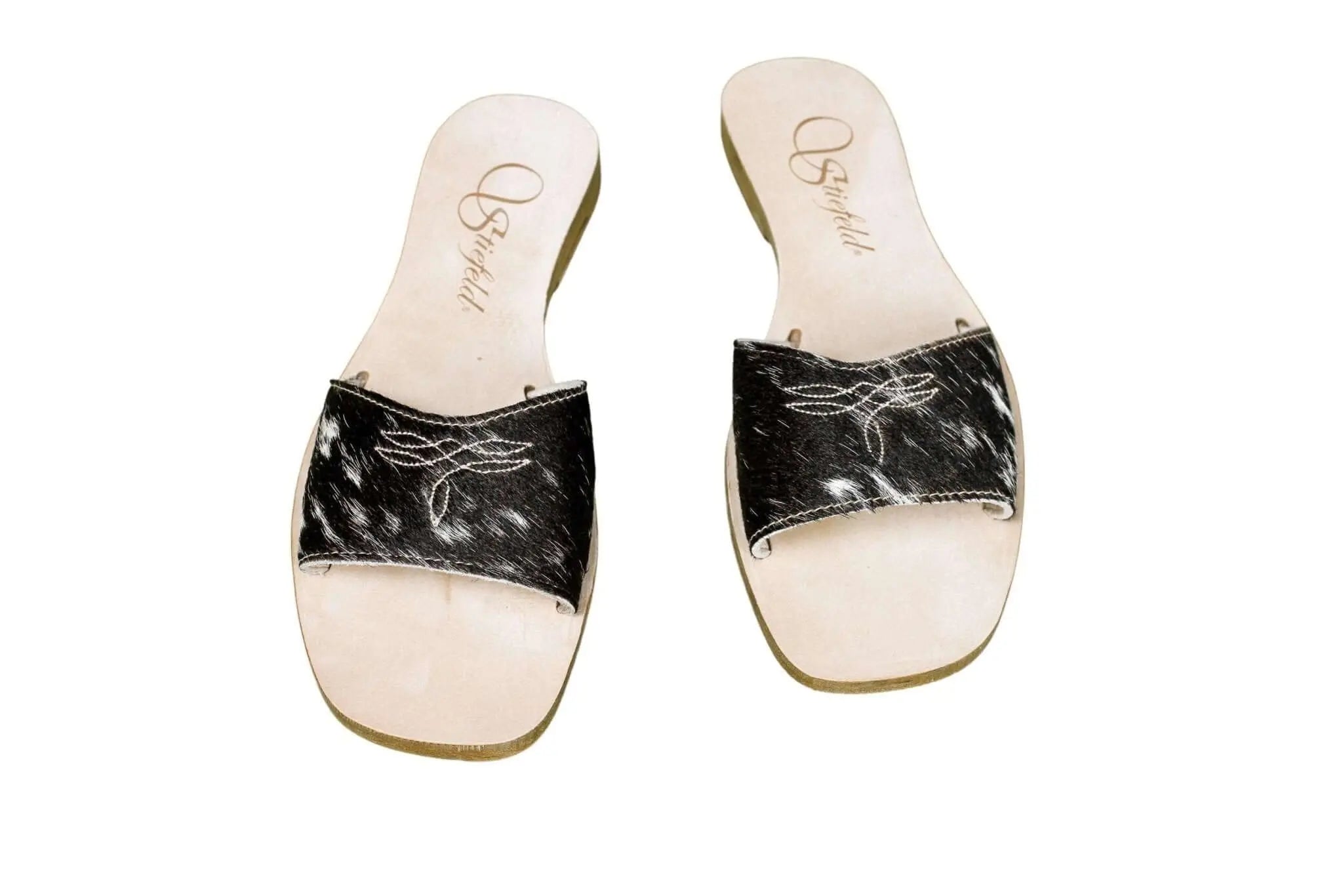 Agnes Cowhide Slide Sandals – Size 7