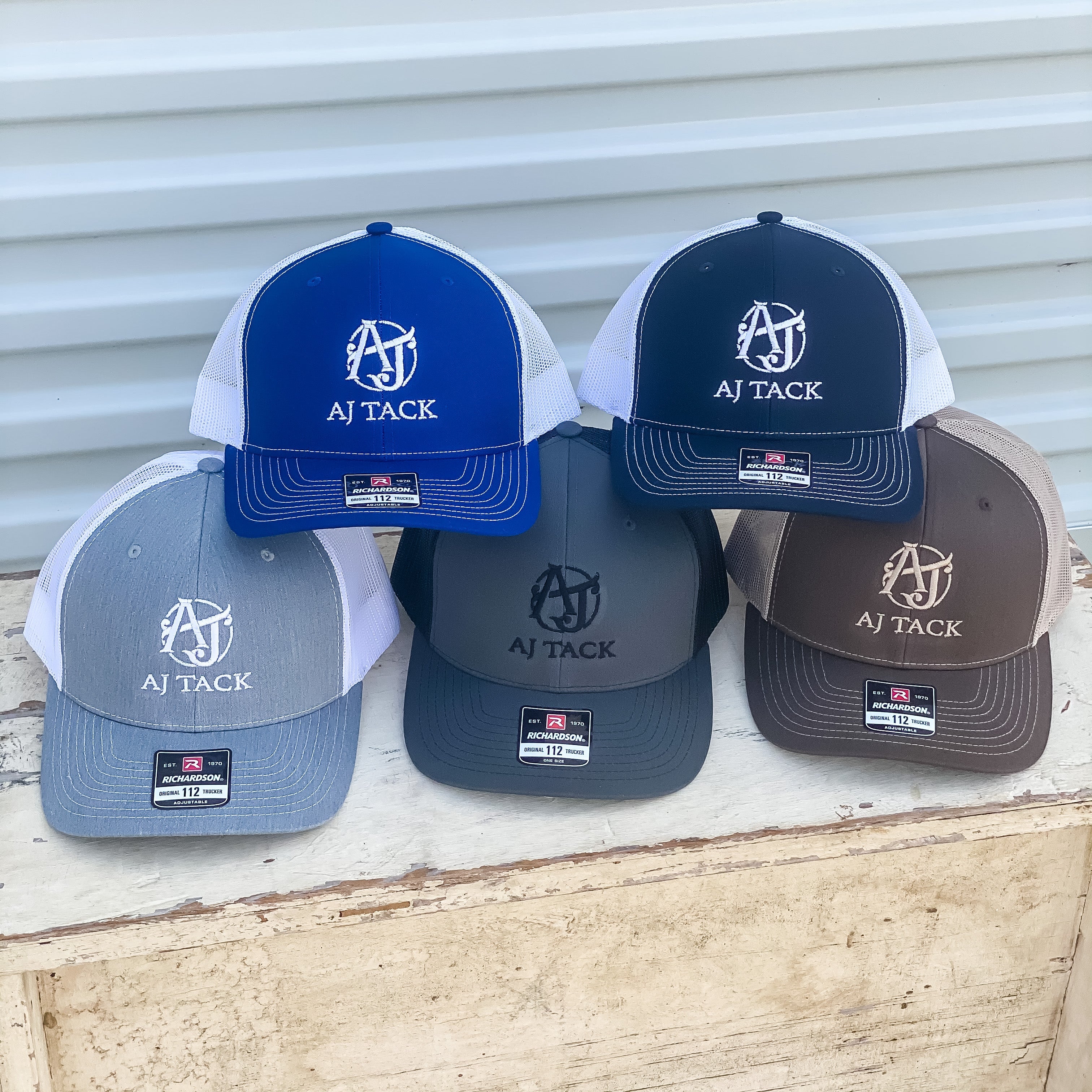 AJ Tack Royal Blue Embroidery Mesh Back Cap