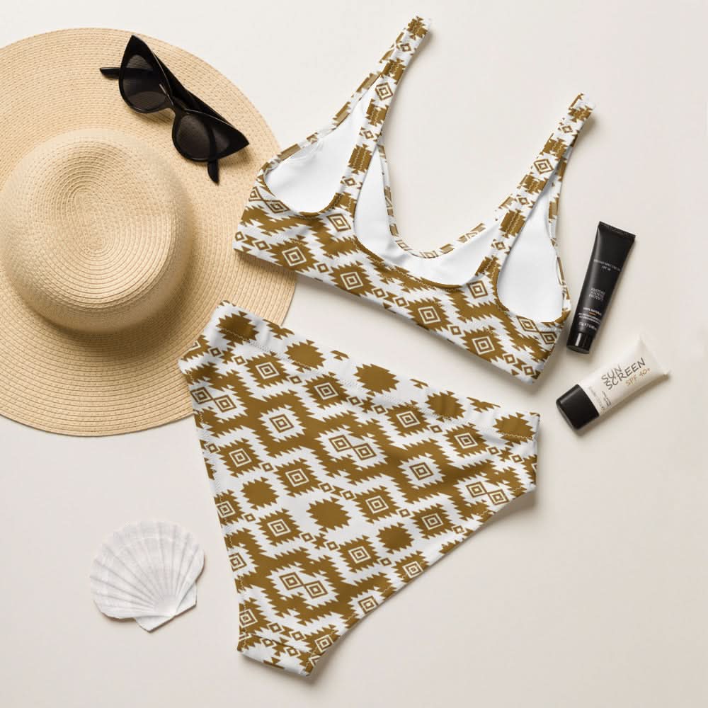 Yeehaw Brown Aztec Bikini
