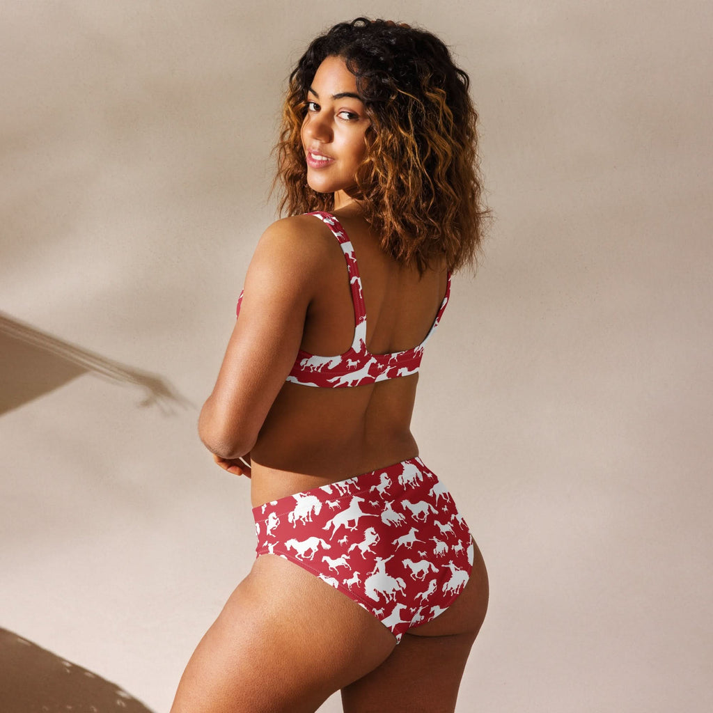 Yeehaw Red Rodeo Cowboy Bikini