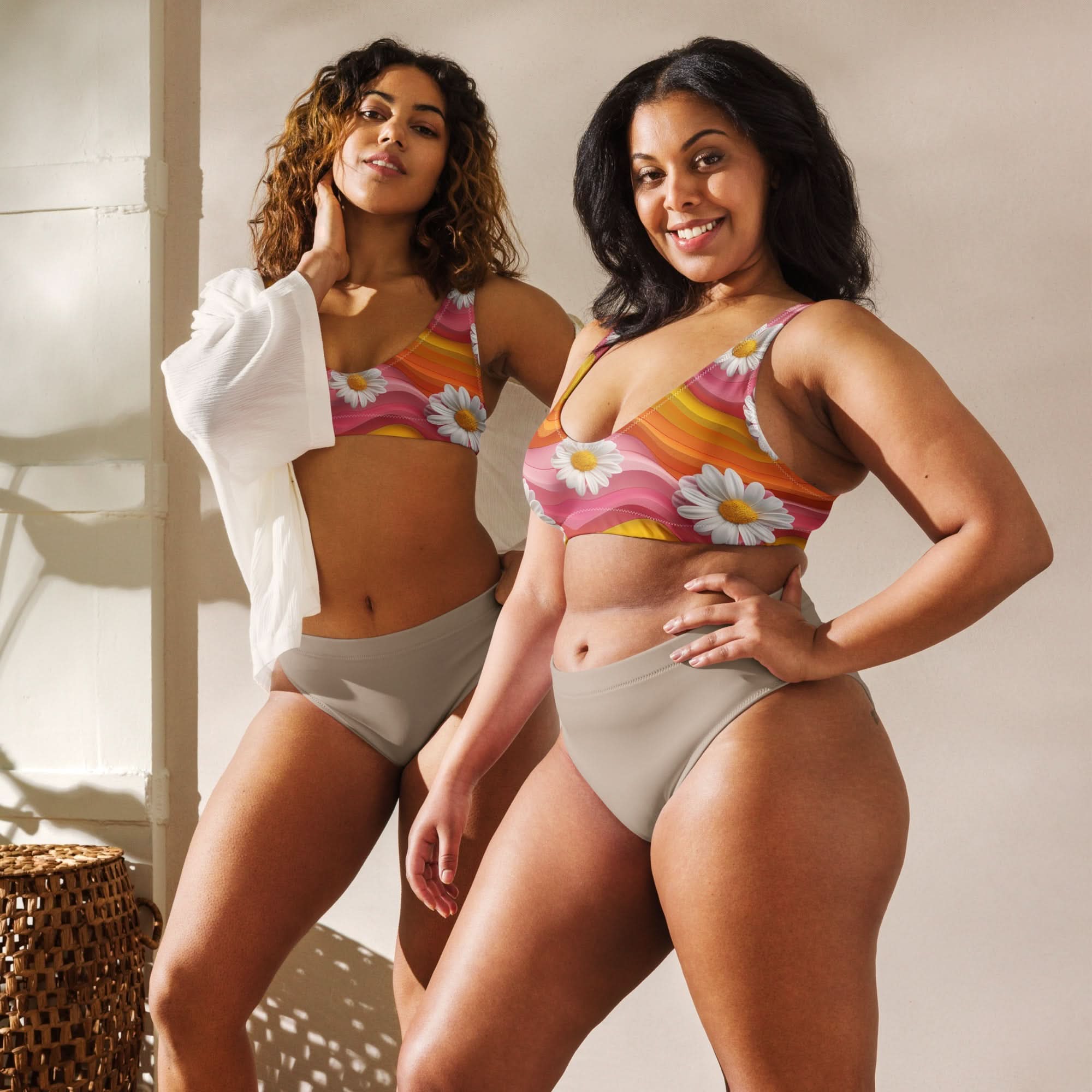 Yeehaw Groovy Floral Bikini Top