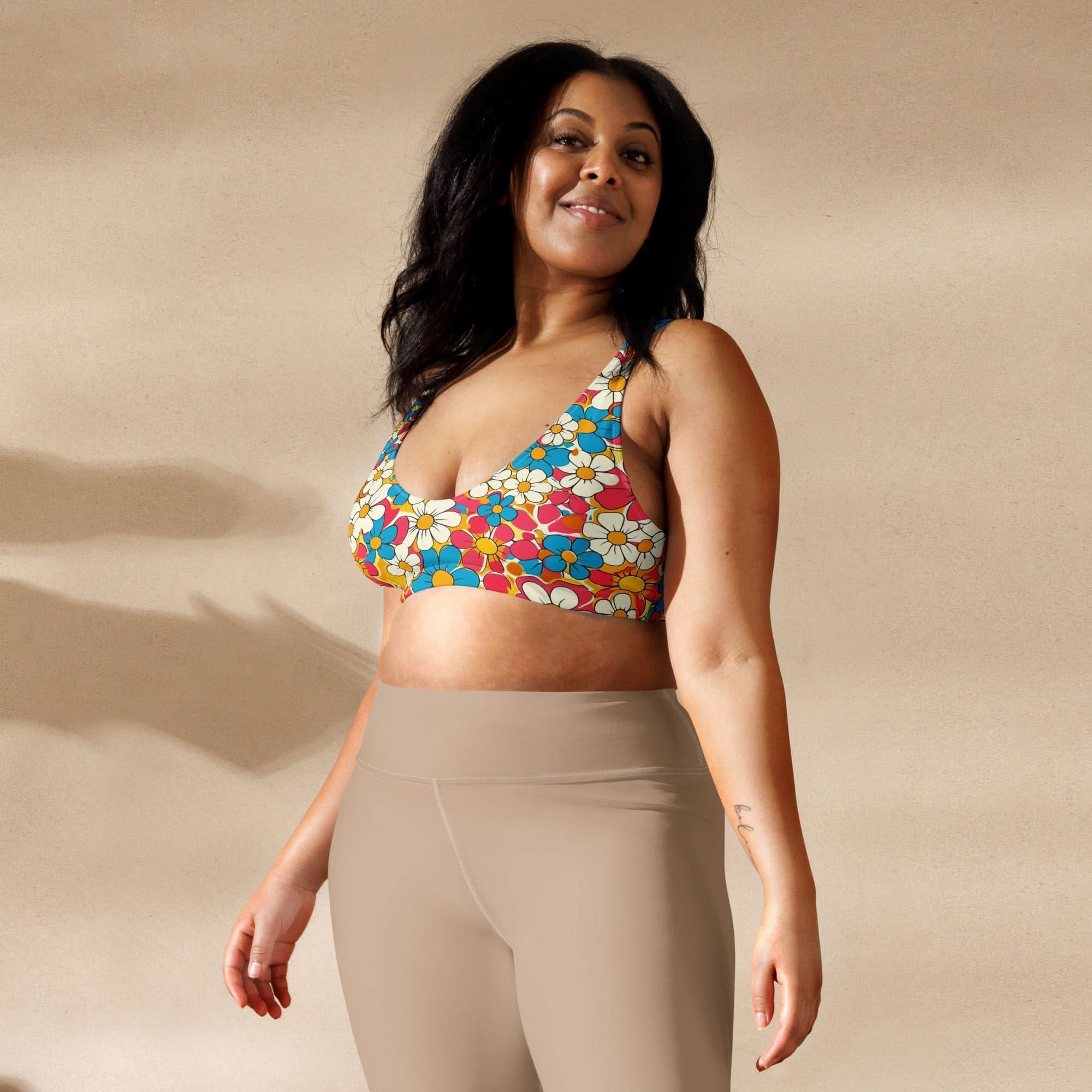 YEEHAW Flower Child Retro Bikini Top