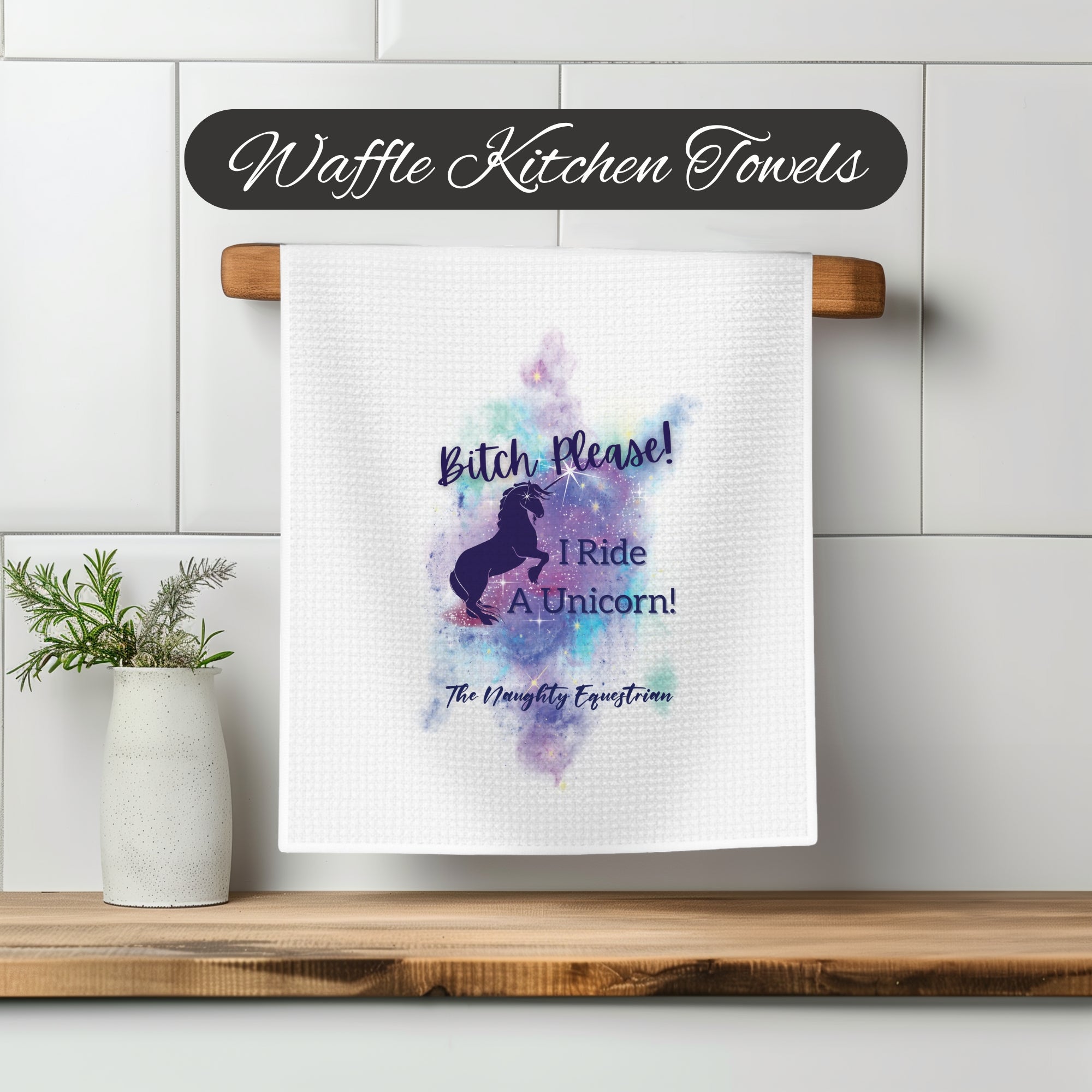 I Ride A Unicorn Western Kitchen Towel