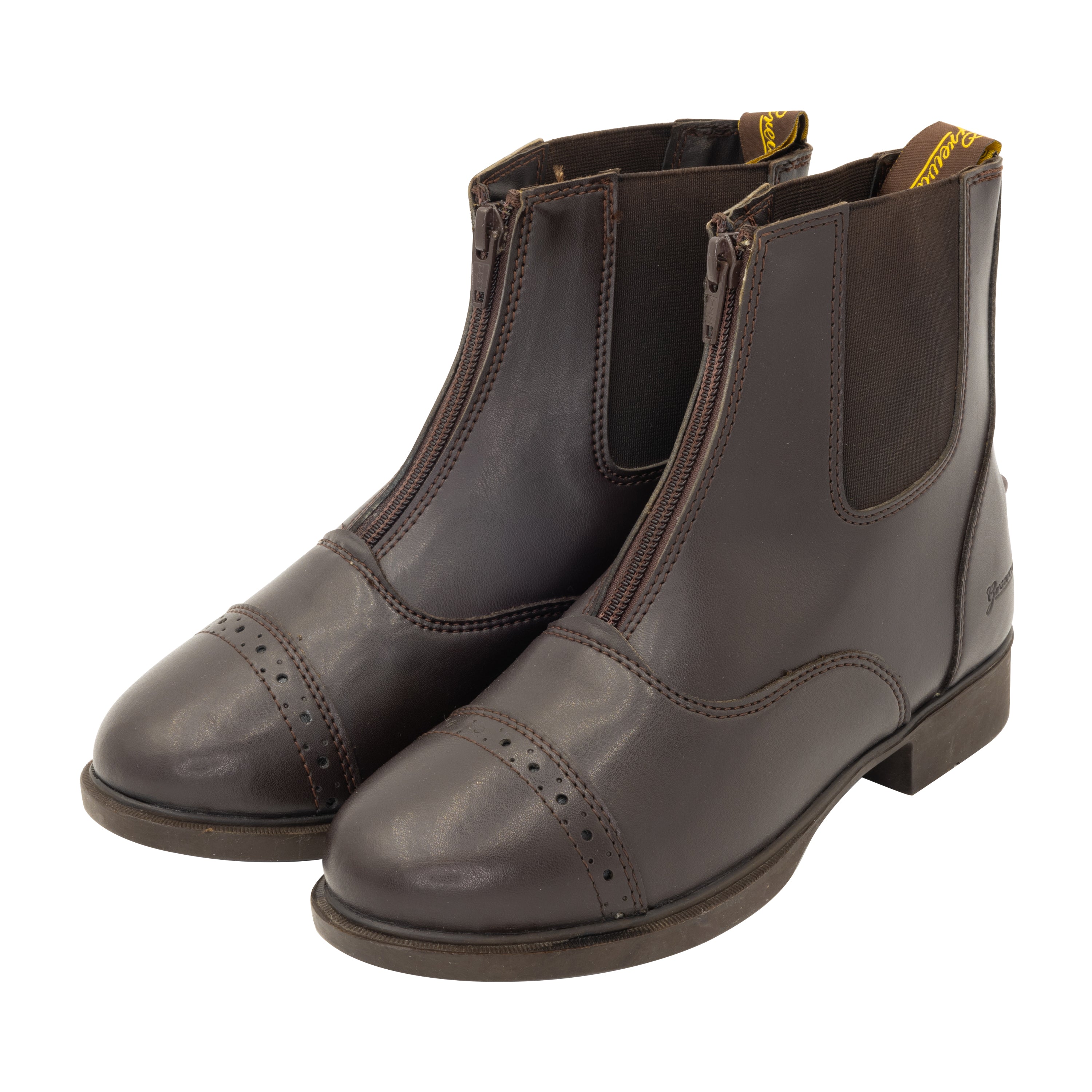 Kids' Zip Up Synthetic Paddock Boots