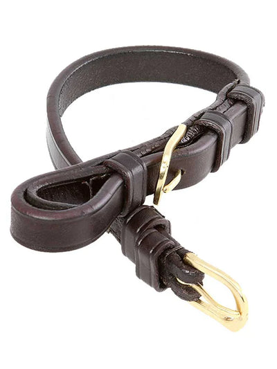 Leather Cheek Pieces with Buckle Ends