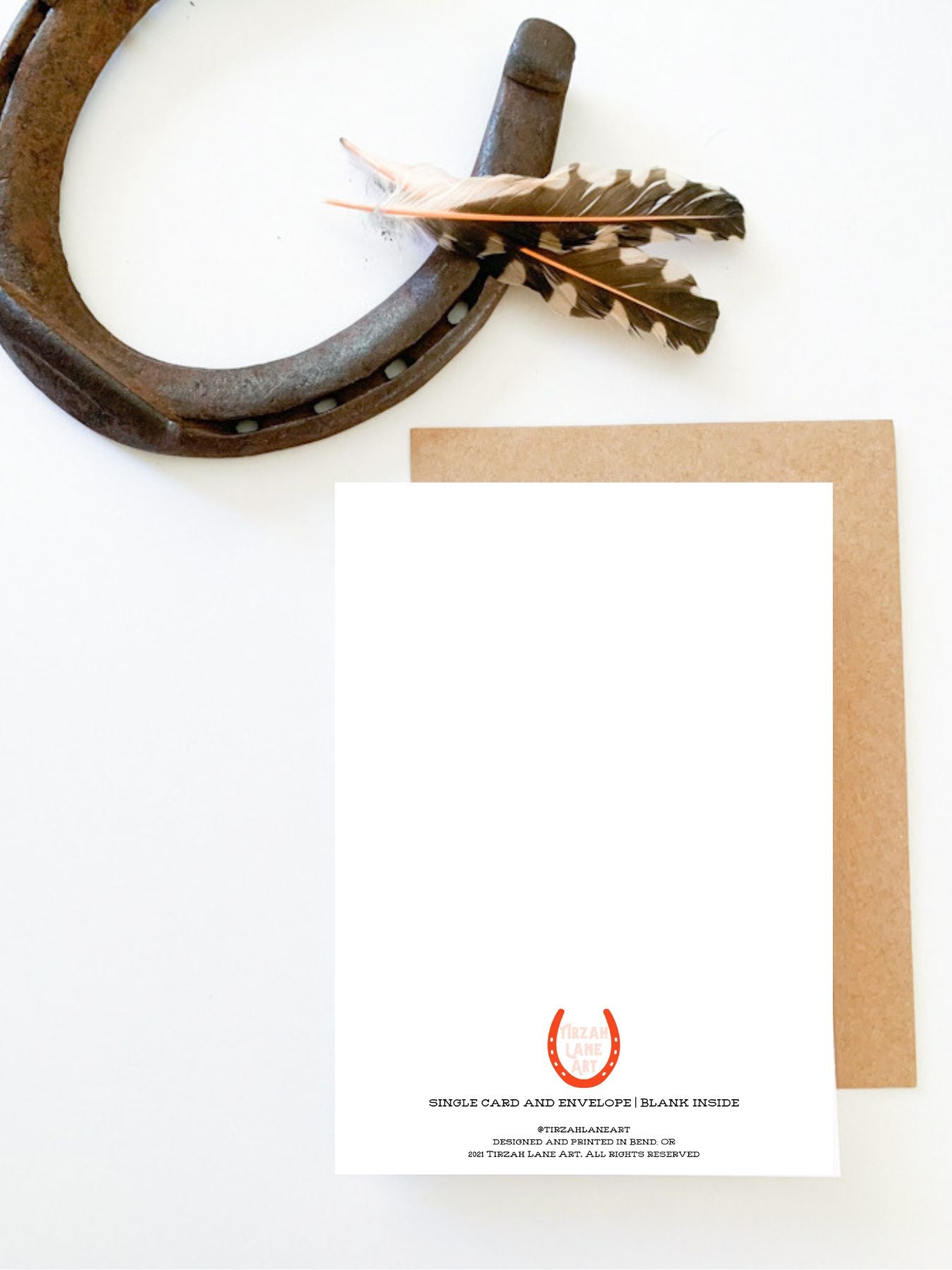 Texas Longhorn Blank Card, Cow Card, Western Greeting Card