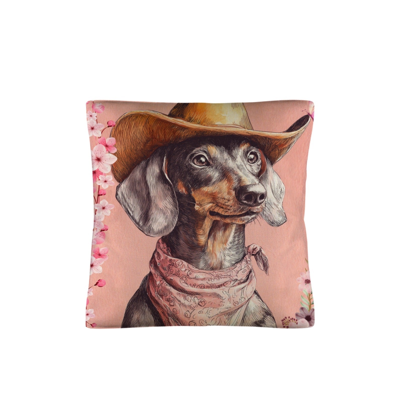 Danilo Painted Dachshund Pillow Case  Made in America