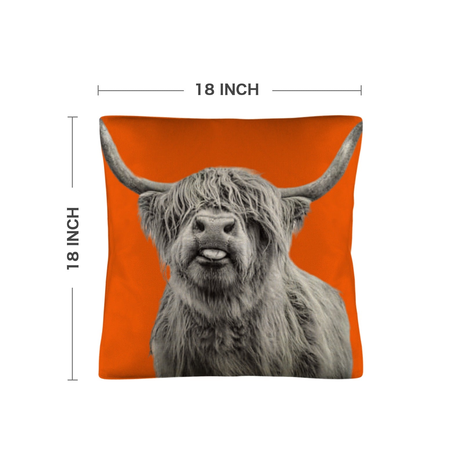 Silly HIghland Throw Pillow Case Made in America