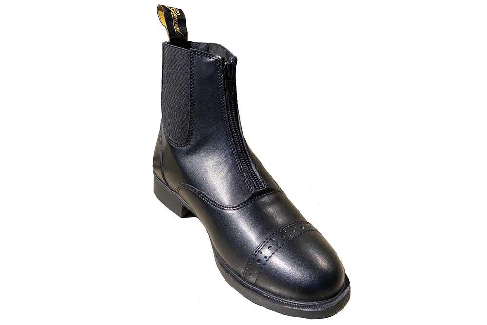 Zip-Up Synthetic Leather Women's Paddock Boots