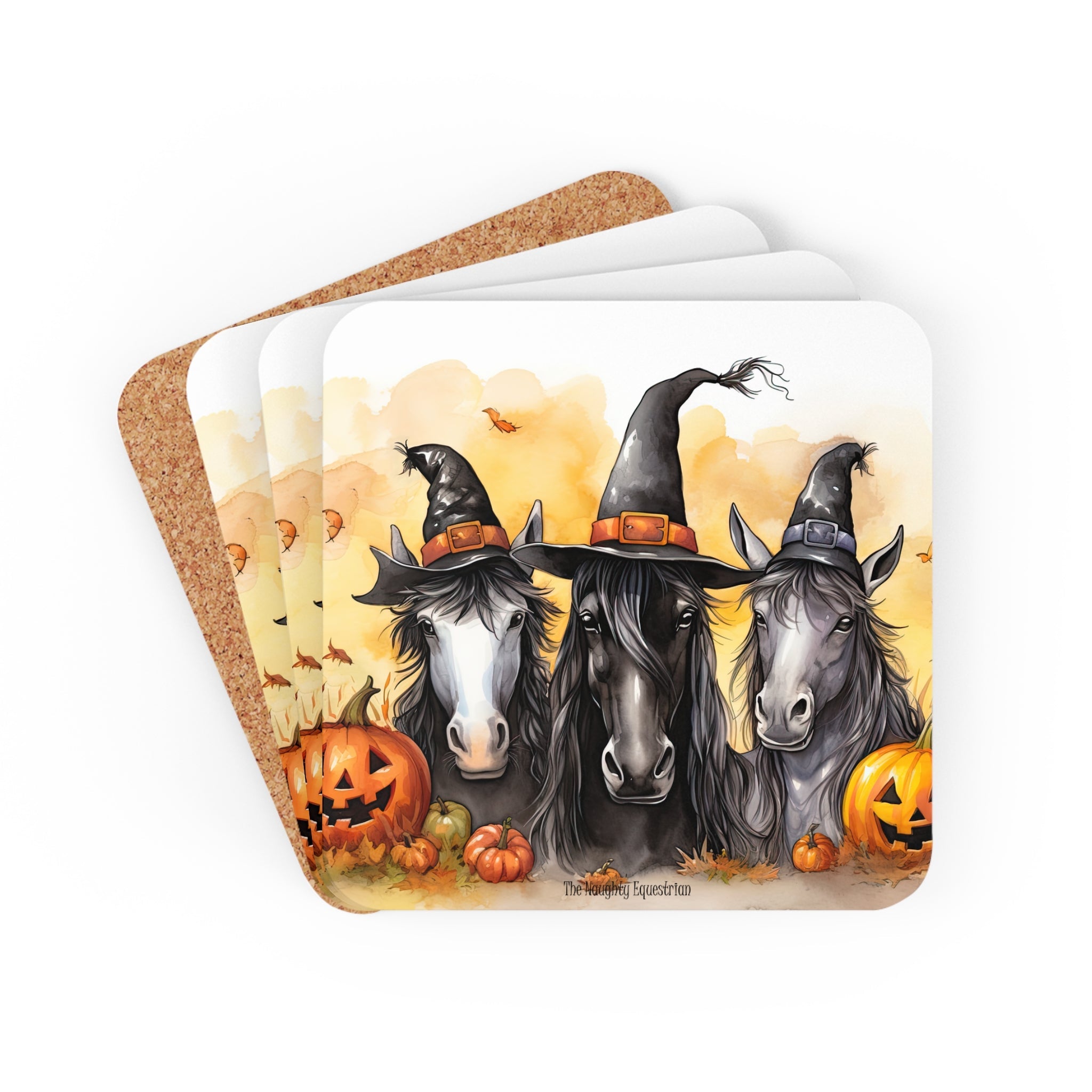Horsey Pocus Halloween Coaster Set