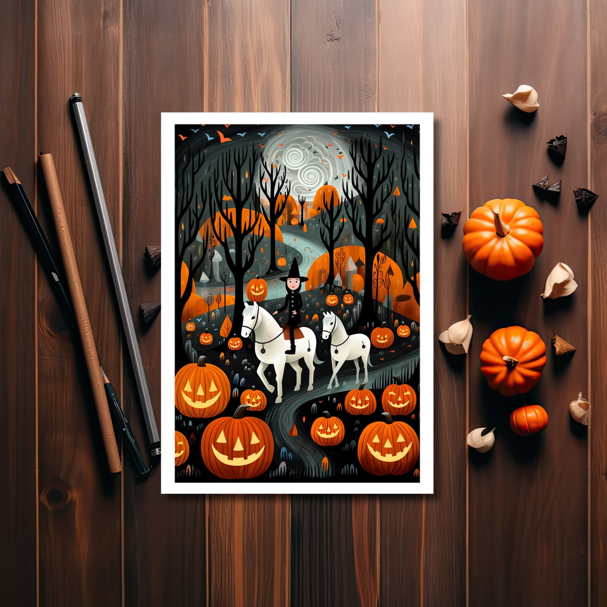 The Night Before Halloween Greeting Card