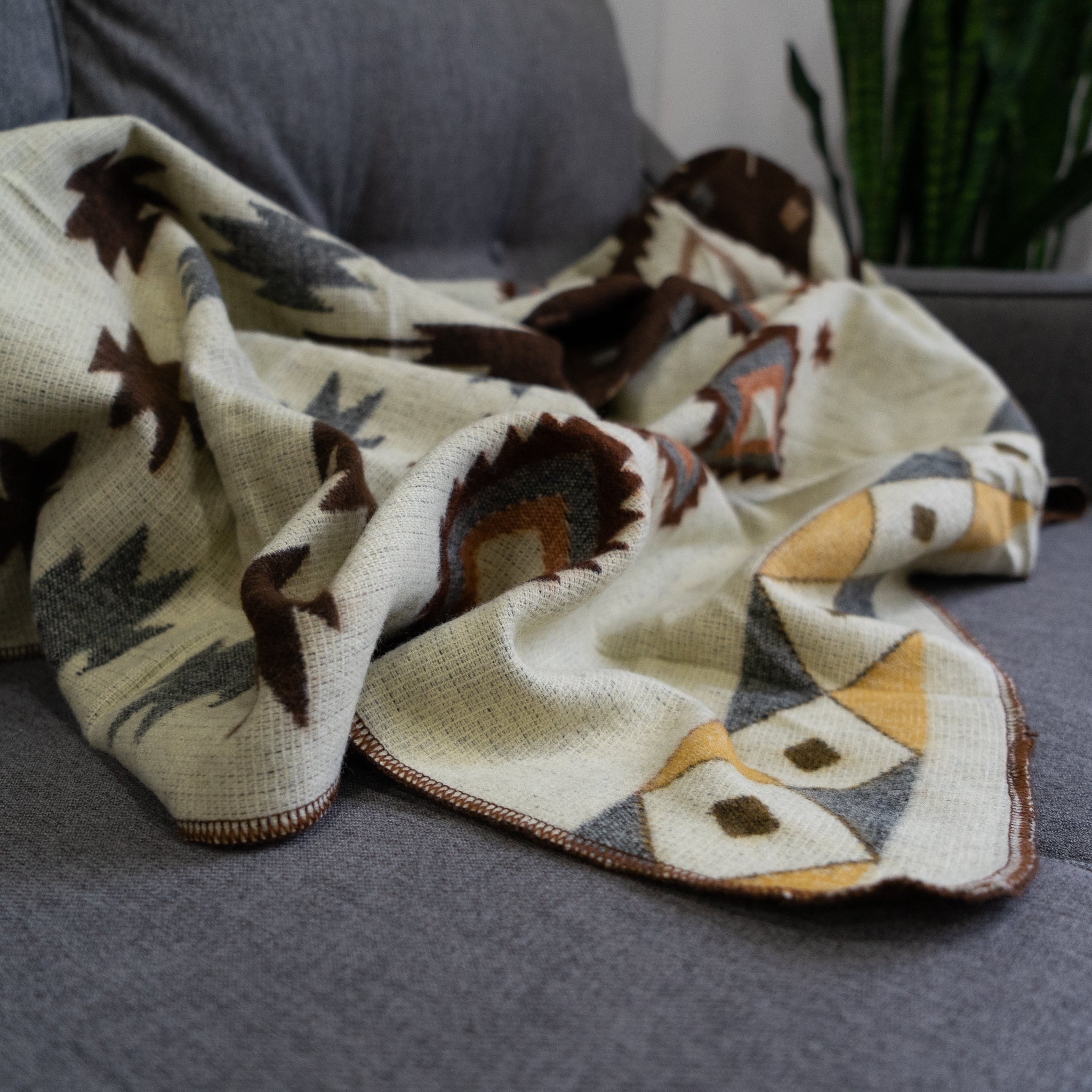 Andean Alpaca Wool Blanket - Mojave (Throw)