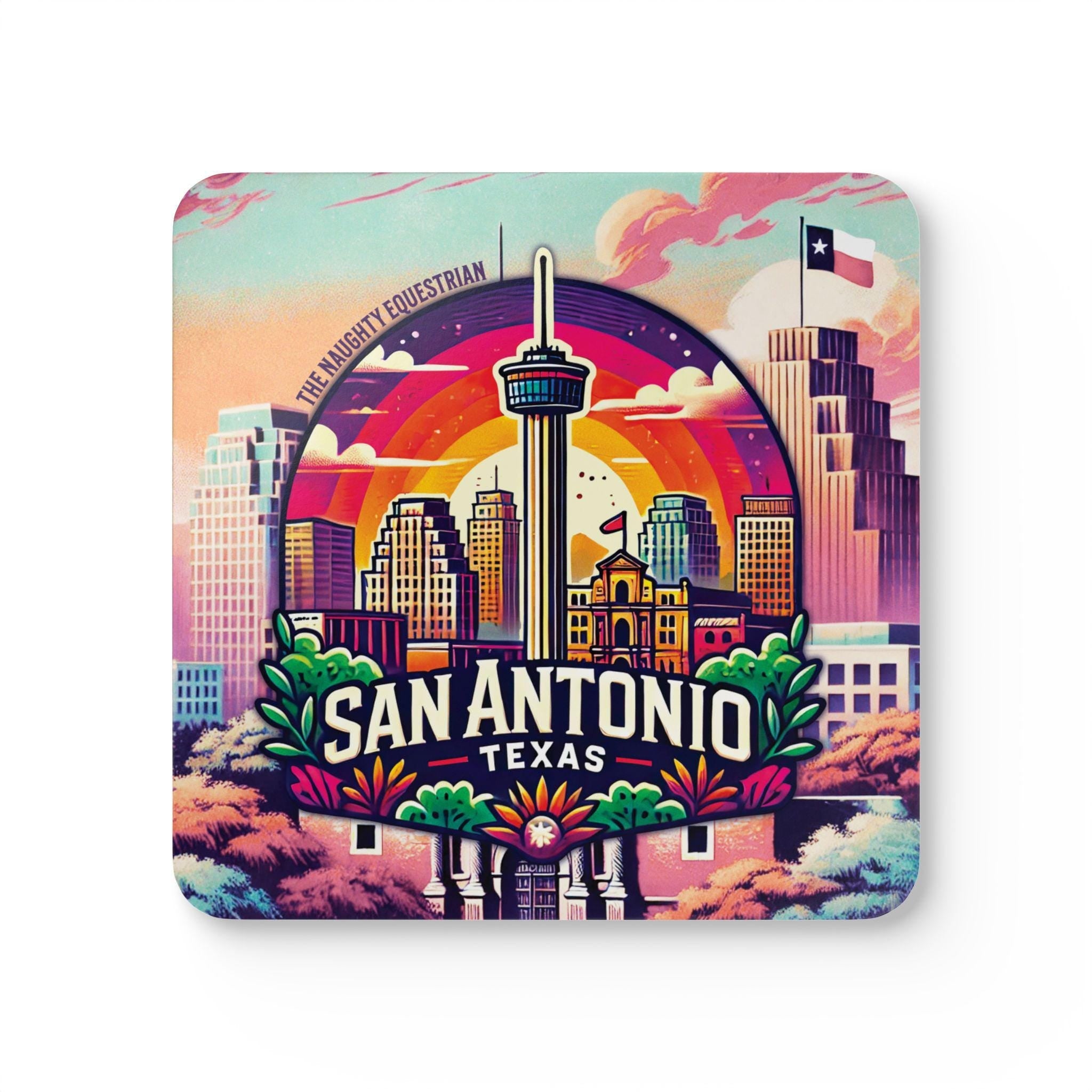 San Antonio Texas Bar Coaster, Bold Vibes from The Lone Star State