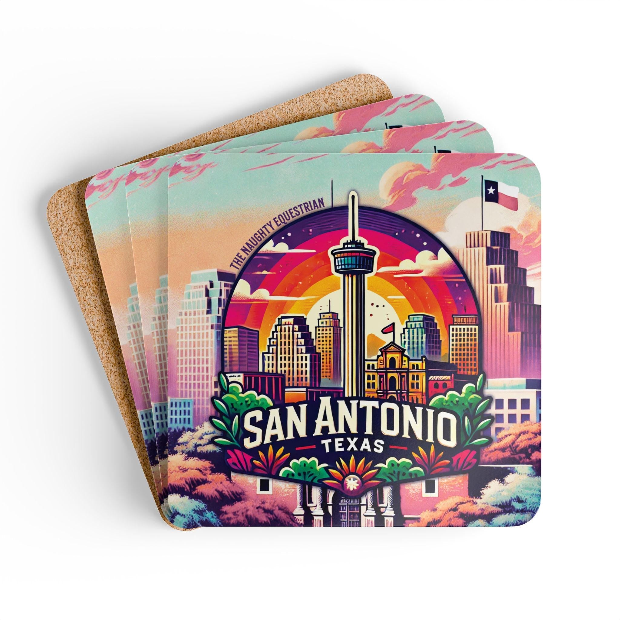 San Antonio Texas Bar Coaster, Bold Vibes from The Lone Star State