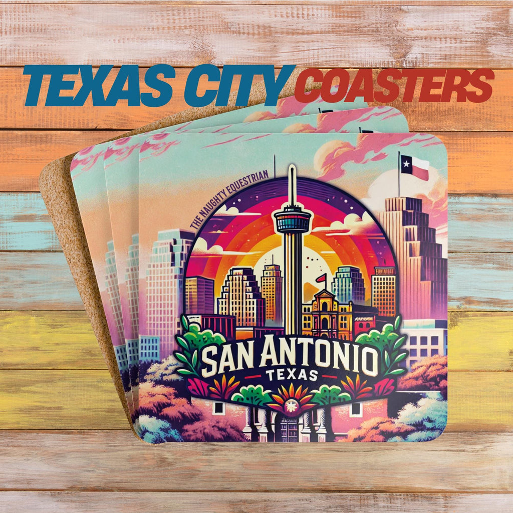 San Antonio Texas Bar Coaster, Bold Vibes from The Lone Star State